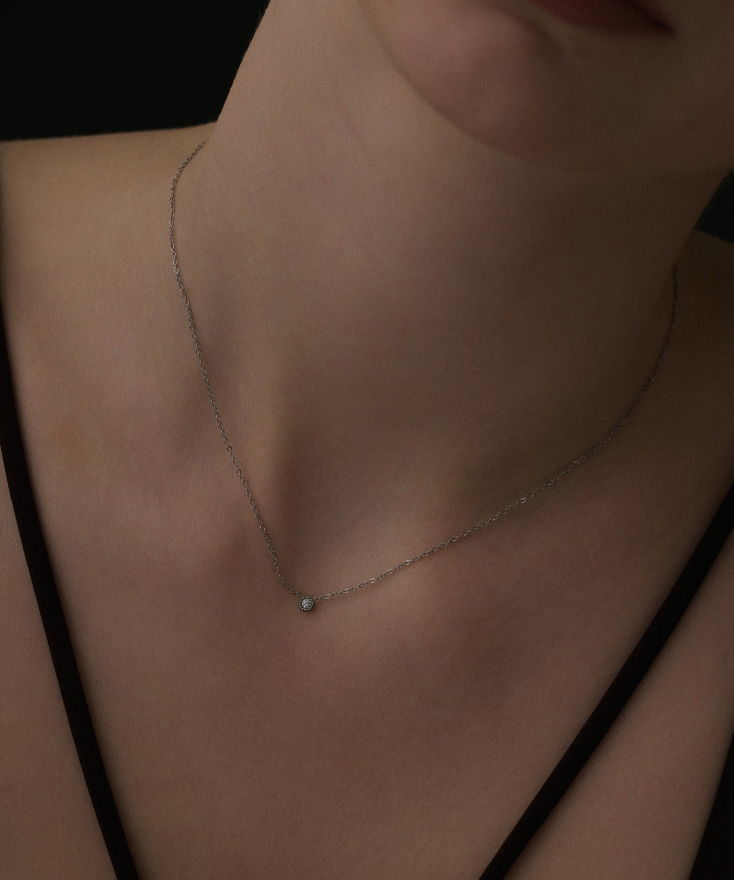 ジルコニア輝く 個性派 シルバーチェーンネックレス 楽天市場】金属アレルギー対応 ペーパークリップ ジルコニア