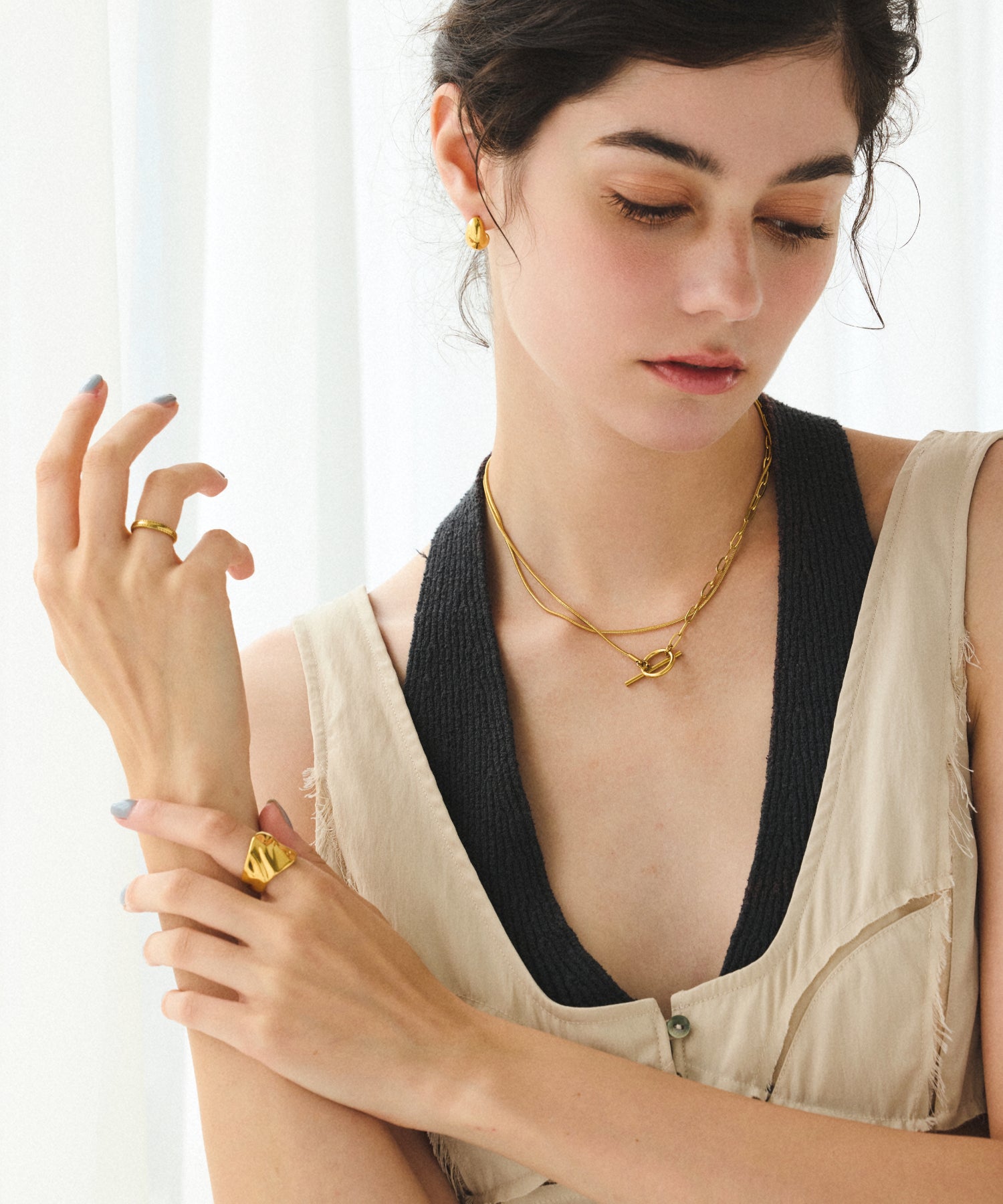 黄色のバルーンピアス 黄色のバルーンピアス