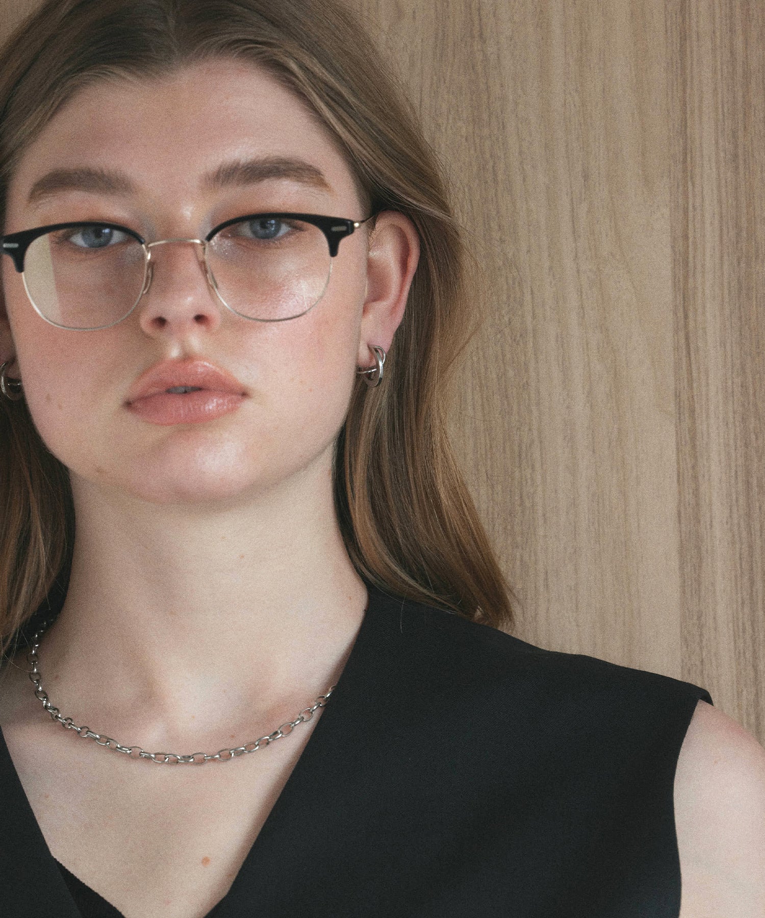 [Silver] Ring Chain Necklace