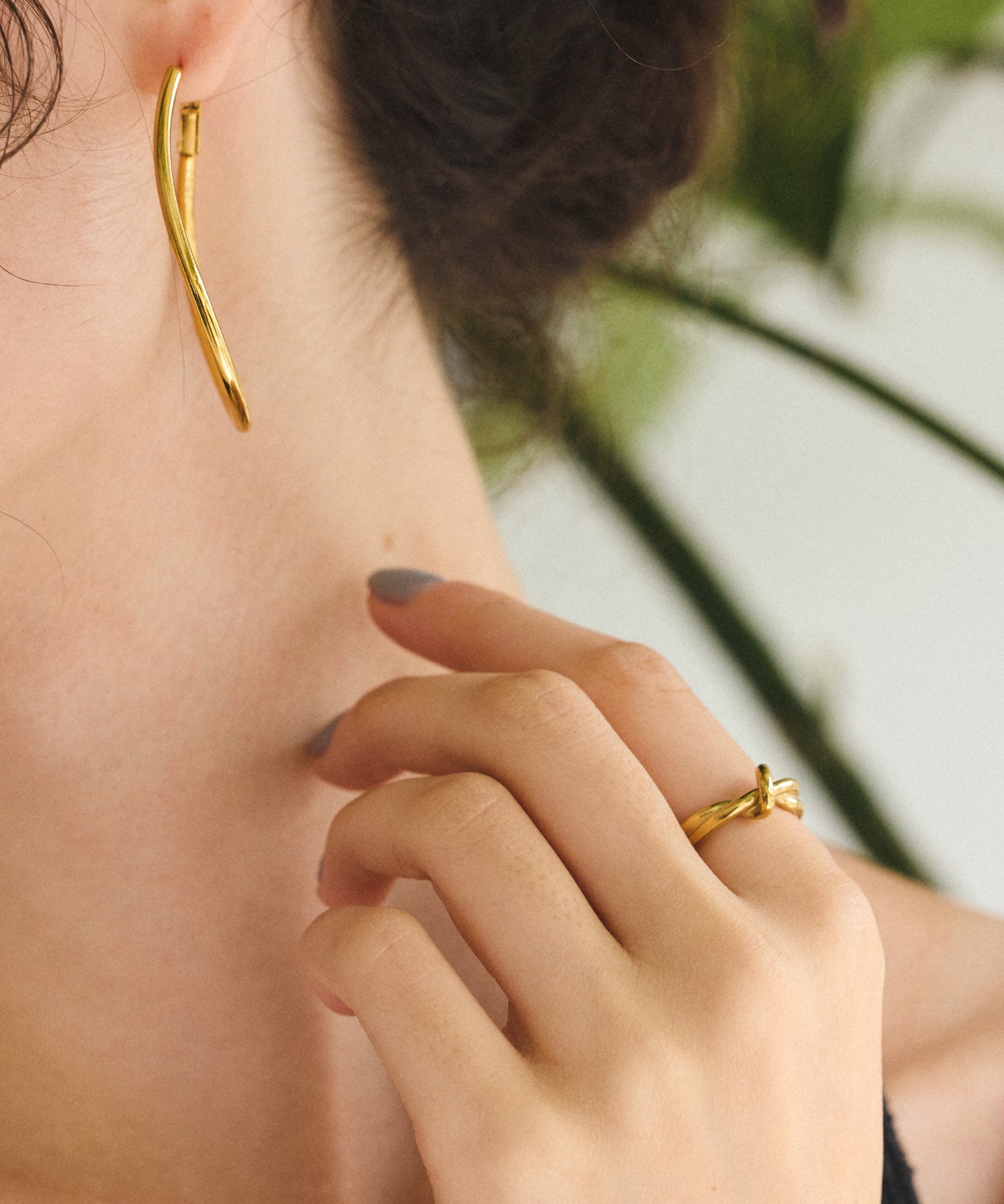[Gold] Big Drop Earrings