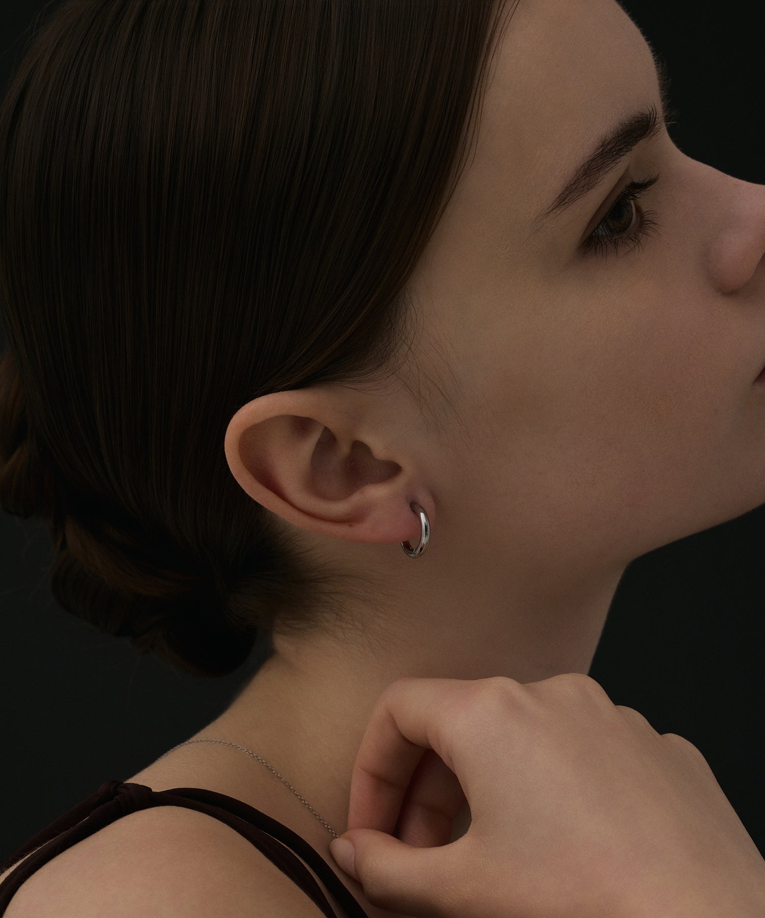 FABULOS SOUNDS wagamama 別注 ボタンイヤリング　シルバー FABULOS SOUNDS wagamama 別注 ボタンイヤリングシルバー