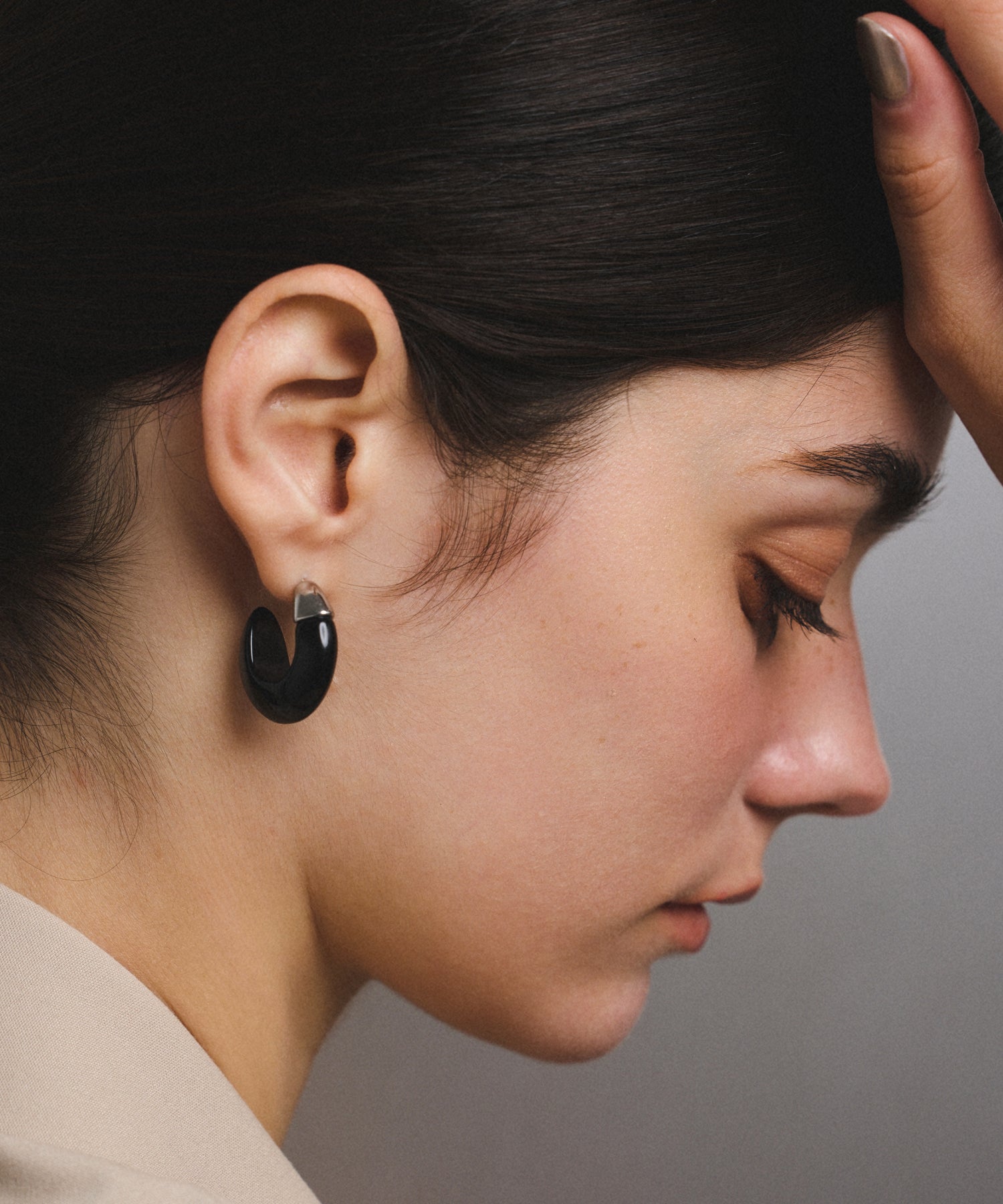 シルバー925 silver パイプモチーフフープピアス/軽研磨仕上げ シルバー925 silver パイプモチーフフープピアス/軽研磨仕上げ