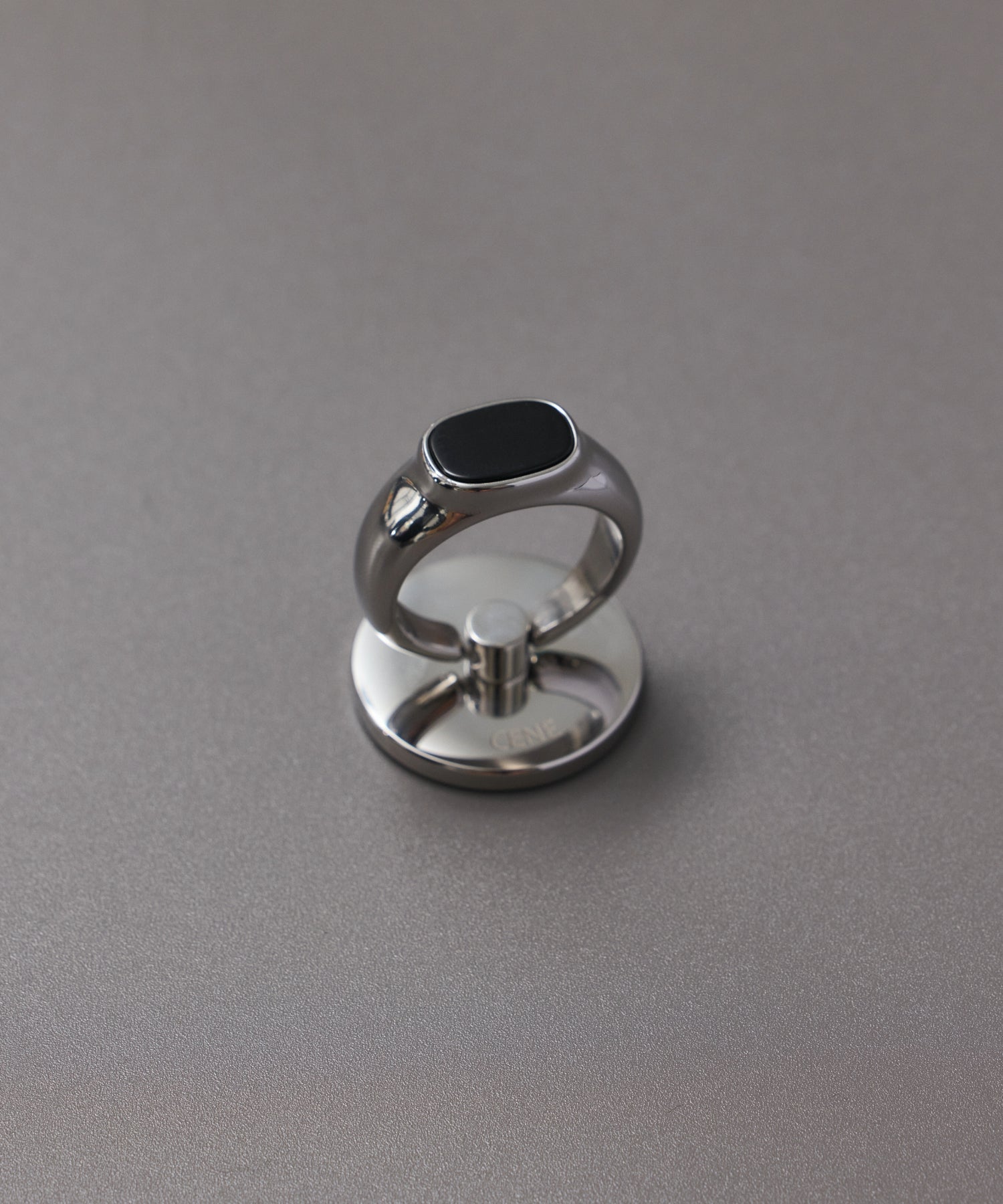 [Silver] Stone Smartphone Ring