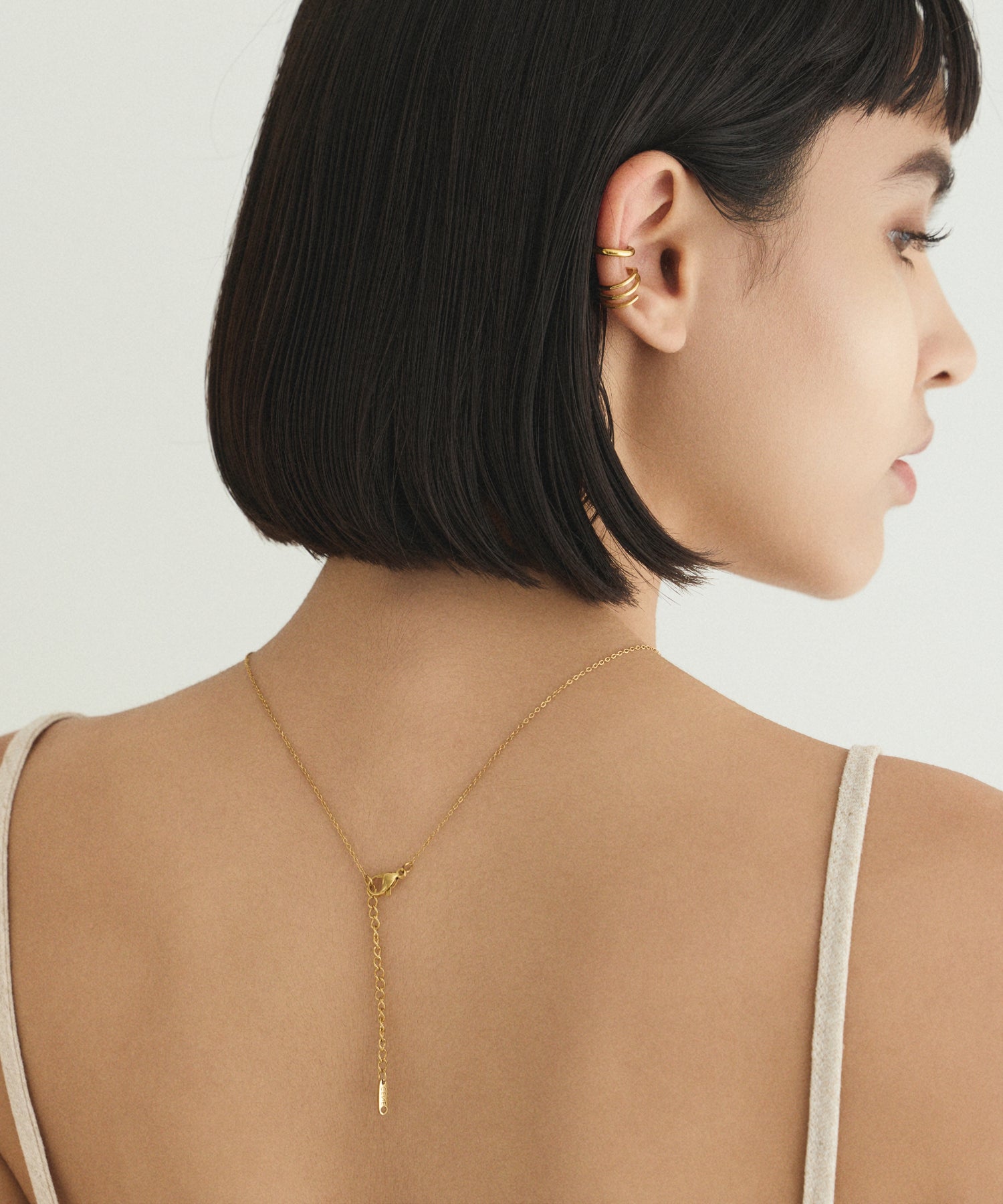 [Yellow] Round Stone Necklace