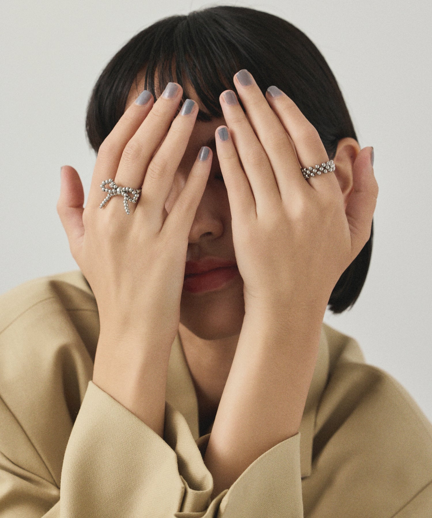 [Silver] Ribbon Ball Ring