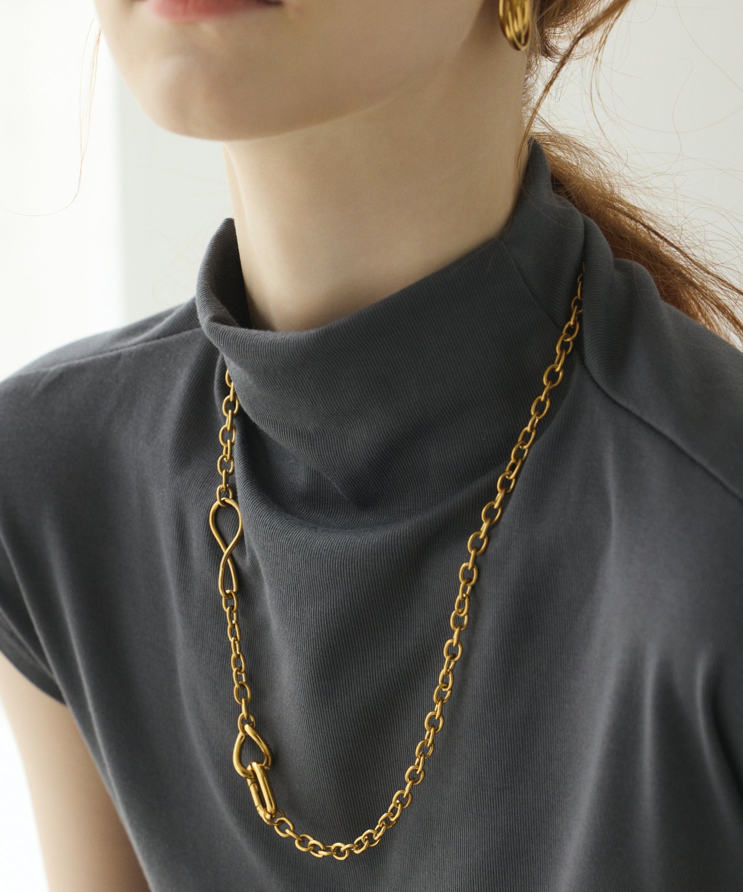 [Gold] Carabiner Necklace