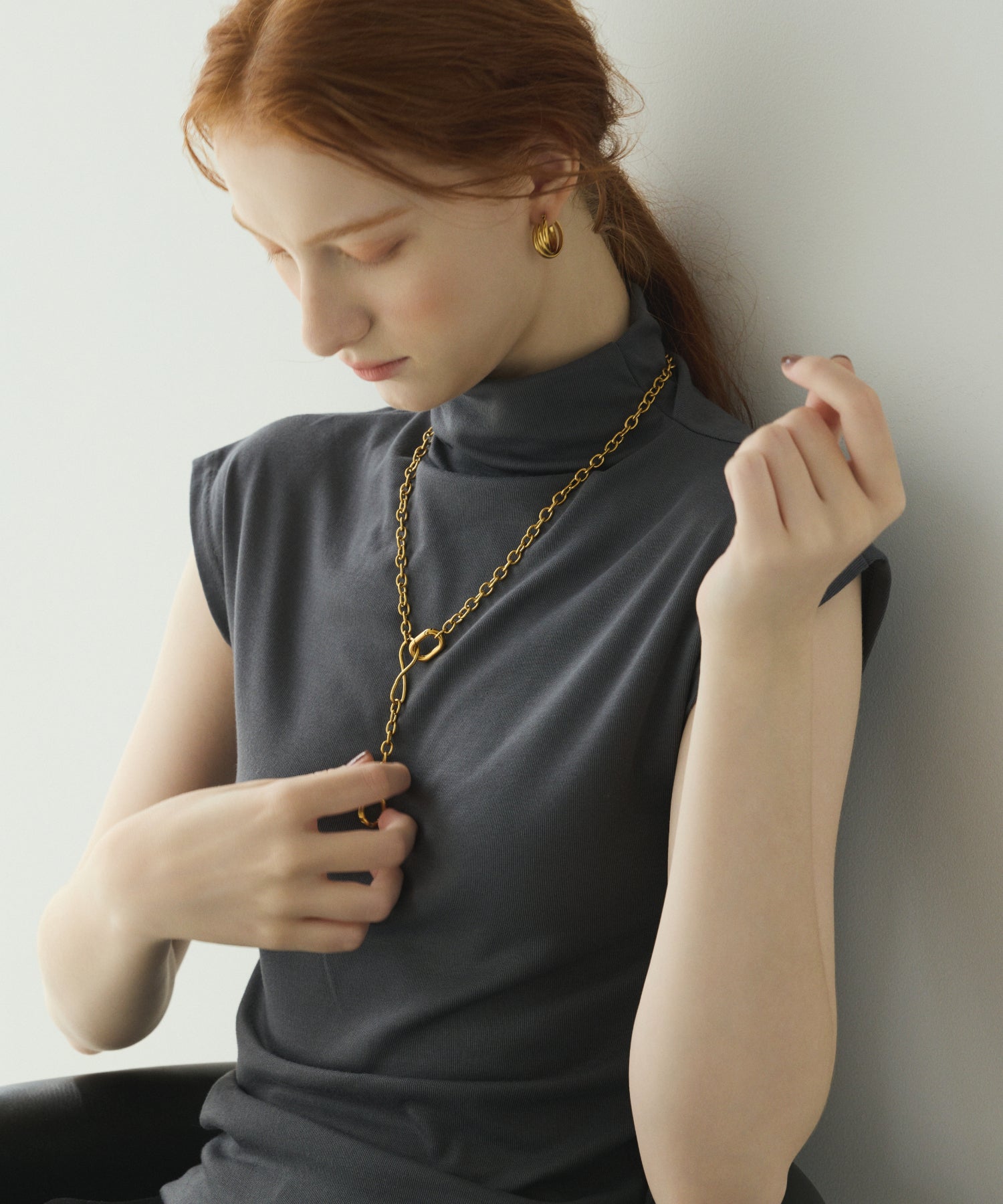 [Gold] Carabiner Necklace