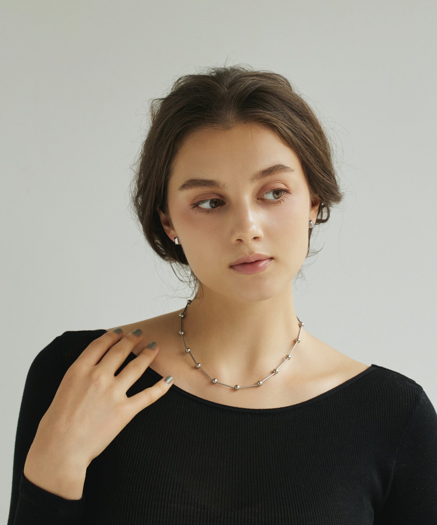 ☆STONE HENgE☆ U Lock シルバー ピアス シルバー]スタッズピアス – CENE