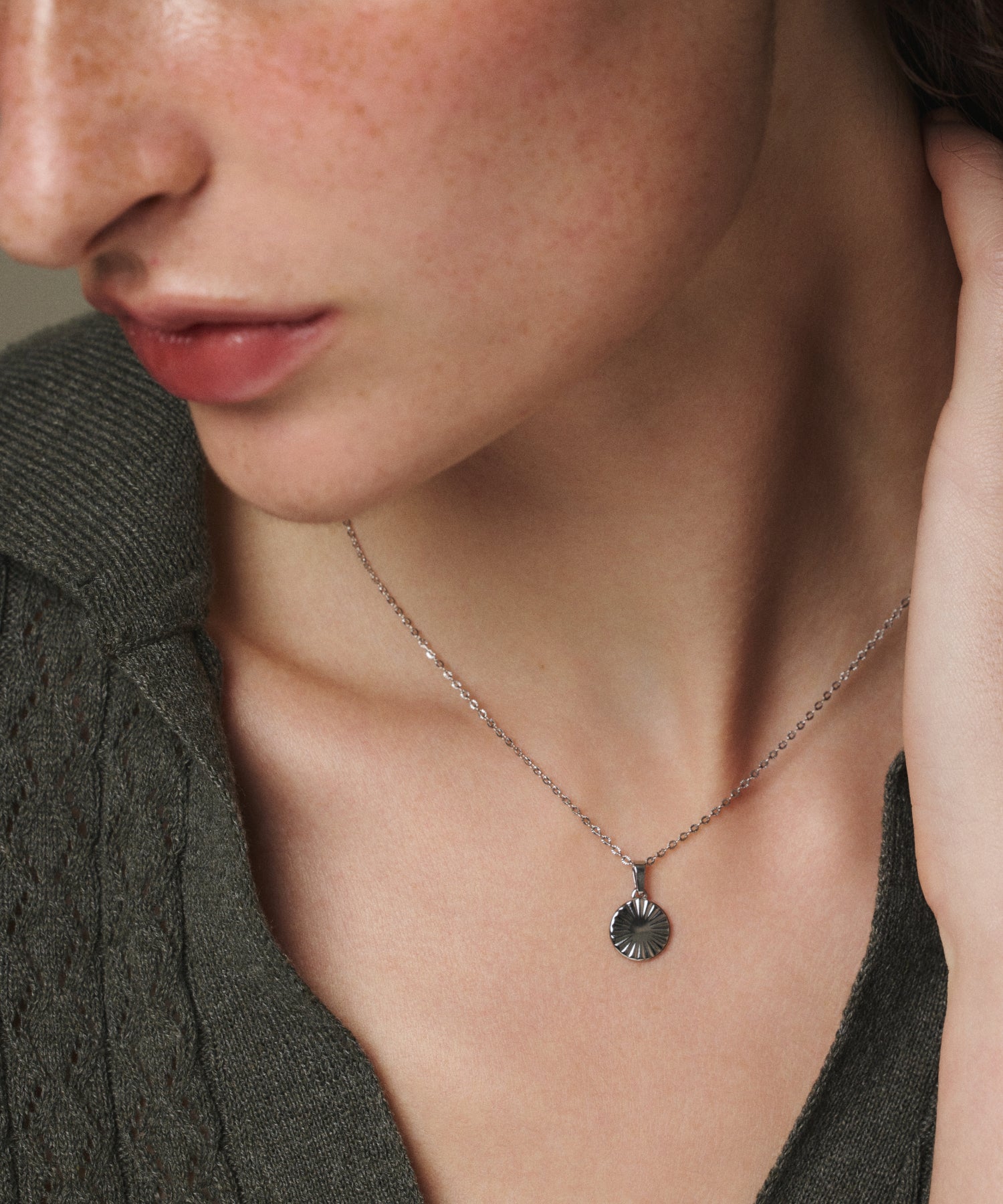 [Silver] Lumiere Coin Necklace