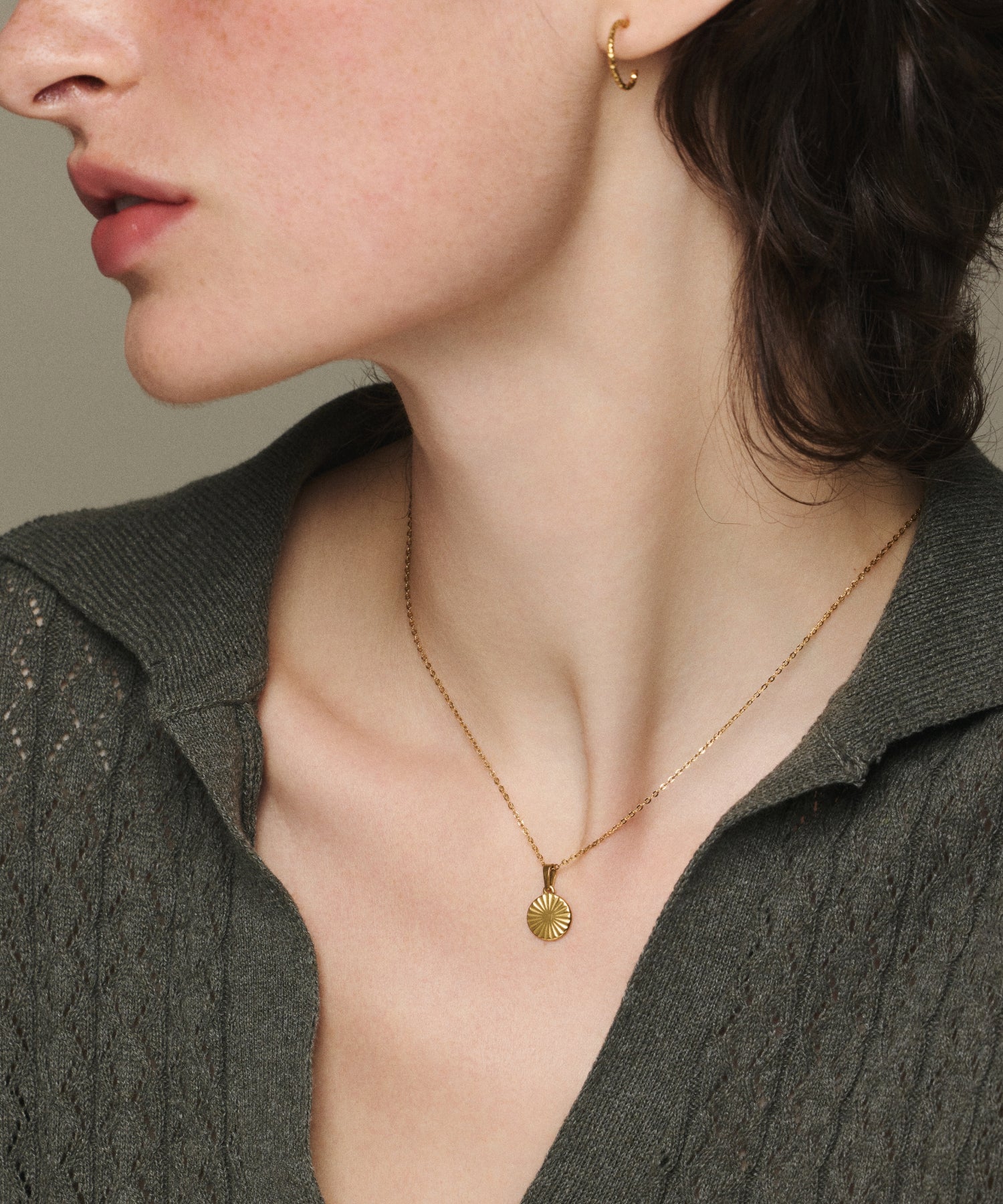 ゴールド]ルミエールコインネックレス
