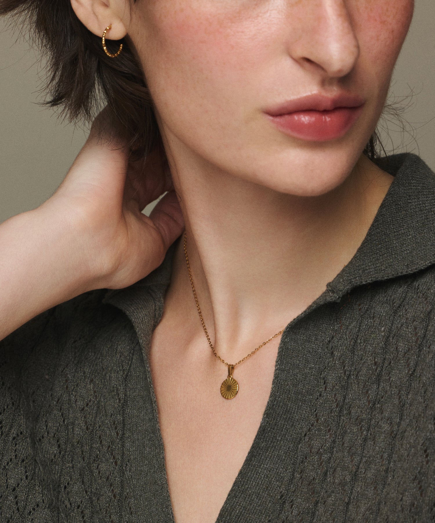 ゴールド]ルミエールコインネックレス