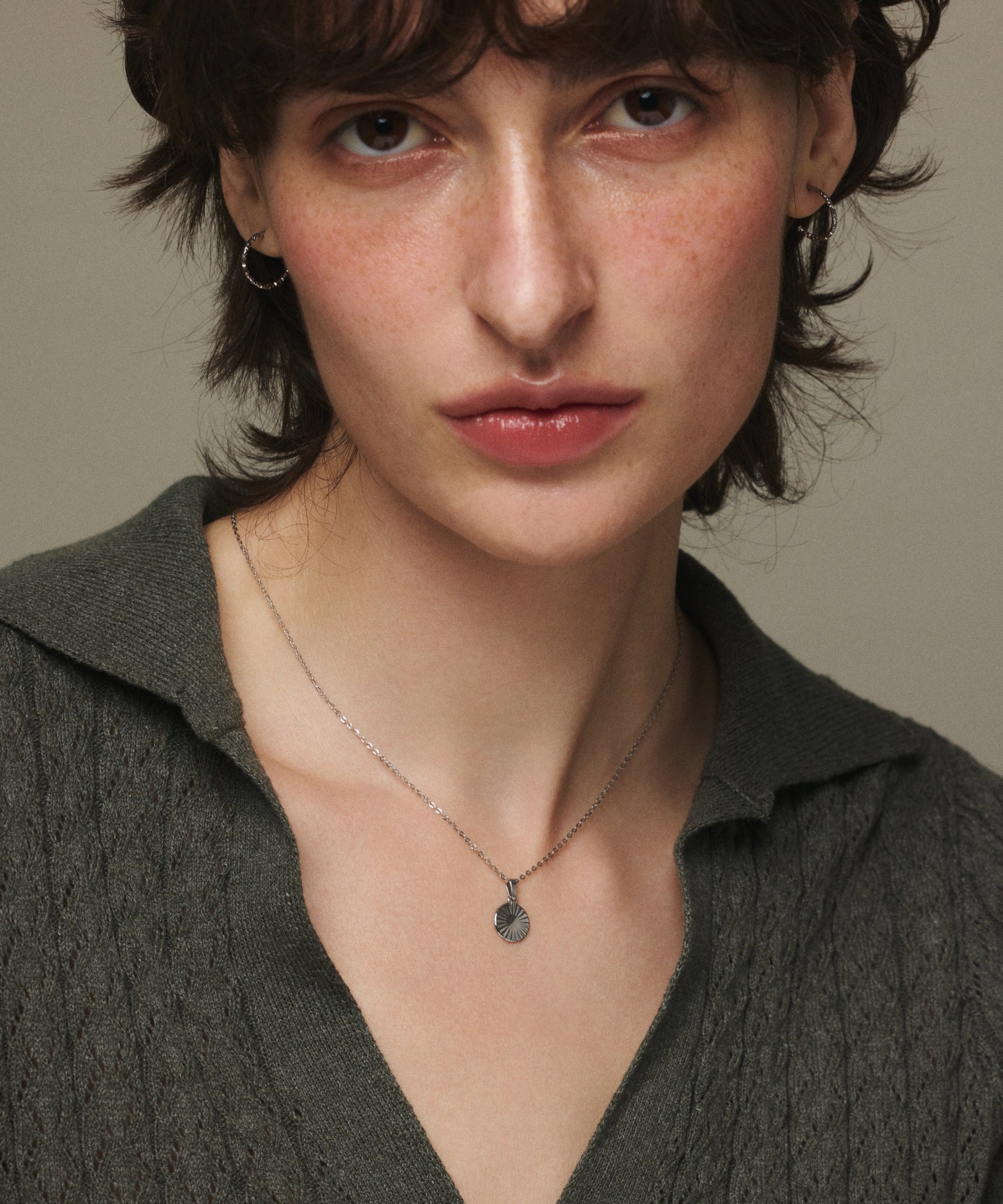[Silver] Lumiere Coin Necklace