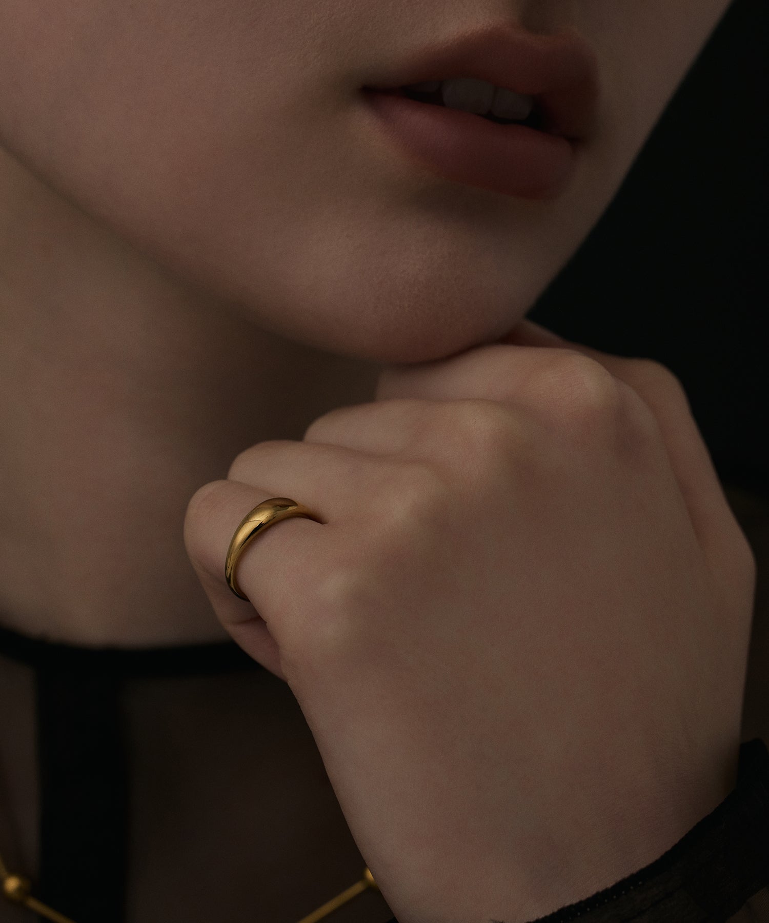 Pinky フィギュリン DIAMOND HEART PINKIE RING(2ZR1614)K18 ピンキーリング｜スター