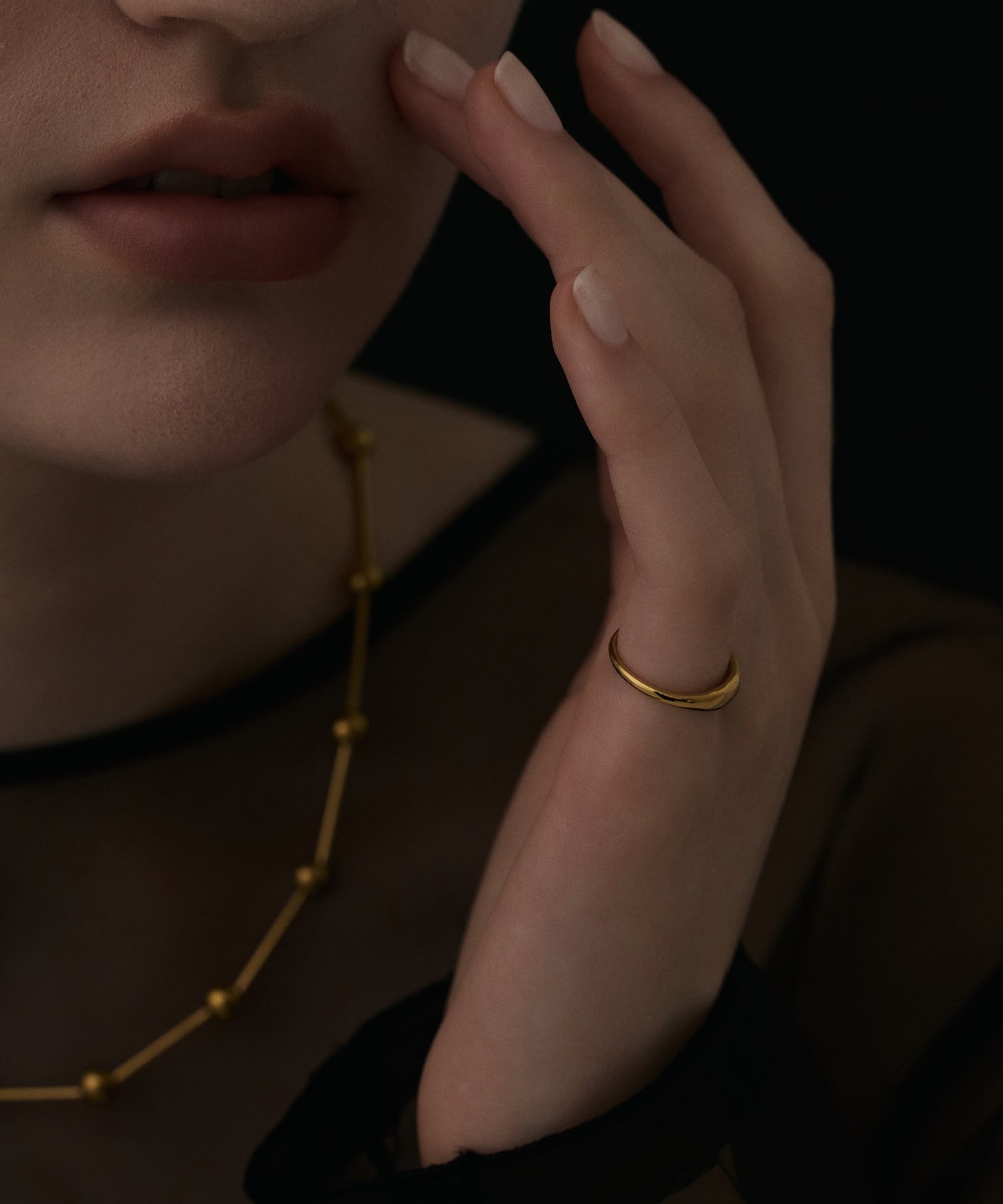 Pinky フィギュリン DIAMOND HEART PINKIE RING(2ZR1614)K18 ピンキーリング｜スター