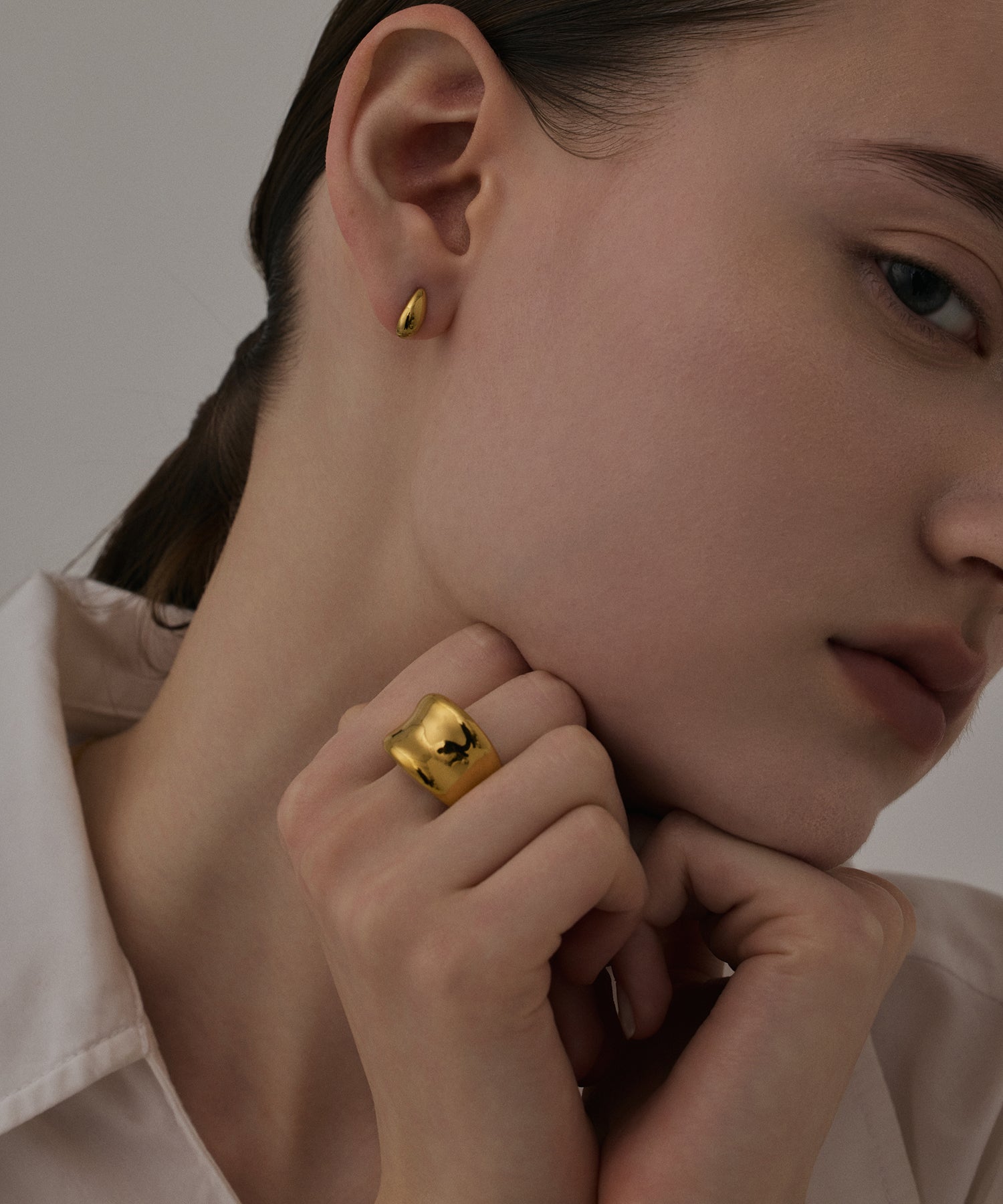 [Gold] Hole Ring