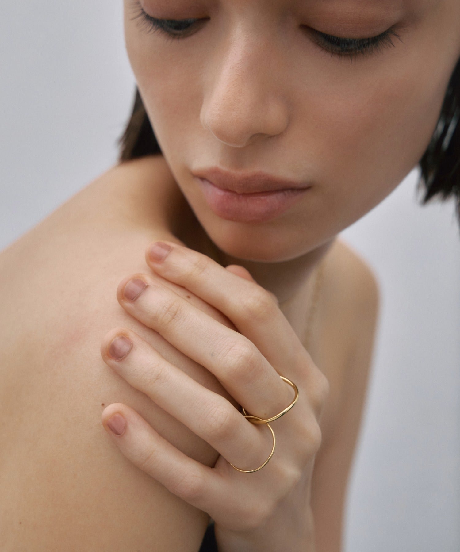 [Gold] Double Hoop Ring