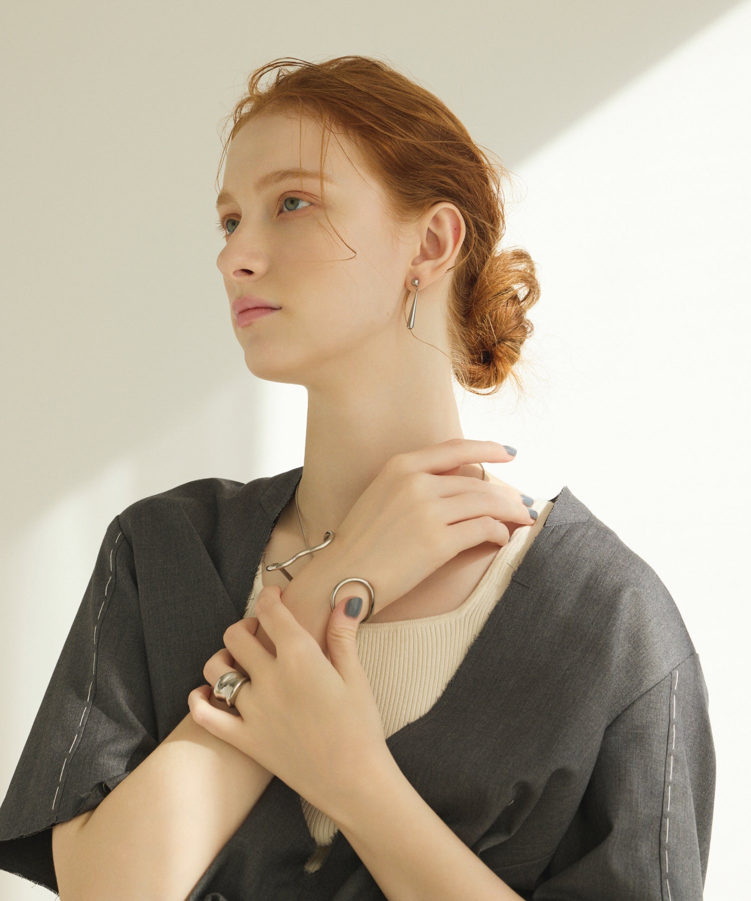[Silver] Drop Earrings