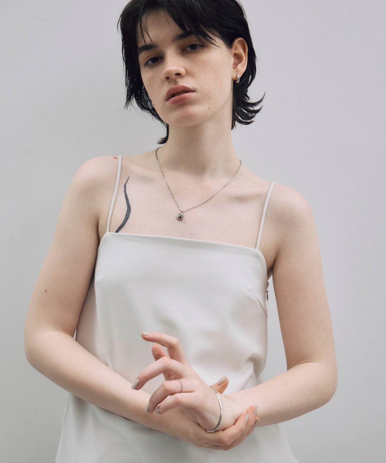 [Silver] Loop earrings (medium)