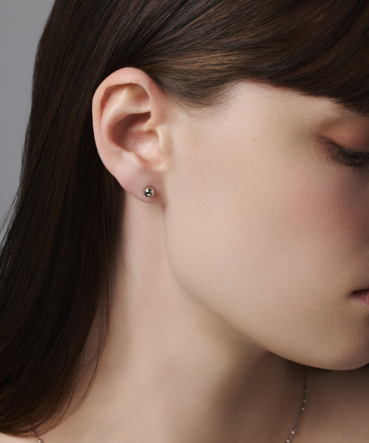 [Silver] Pinball earrings (medium)