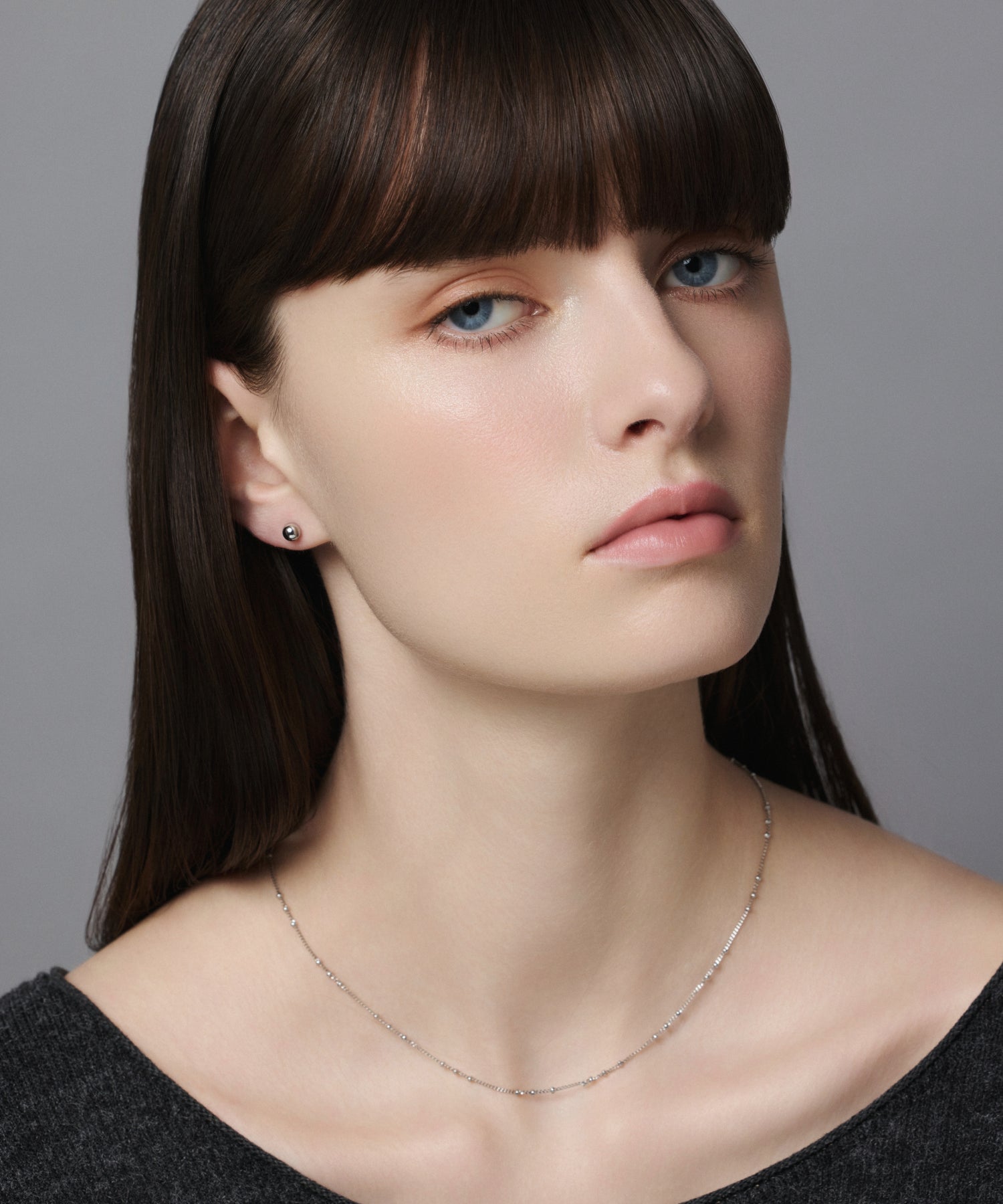 [Silver] Pinball earrings (medium)