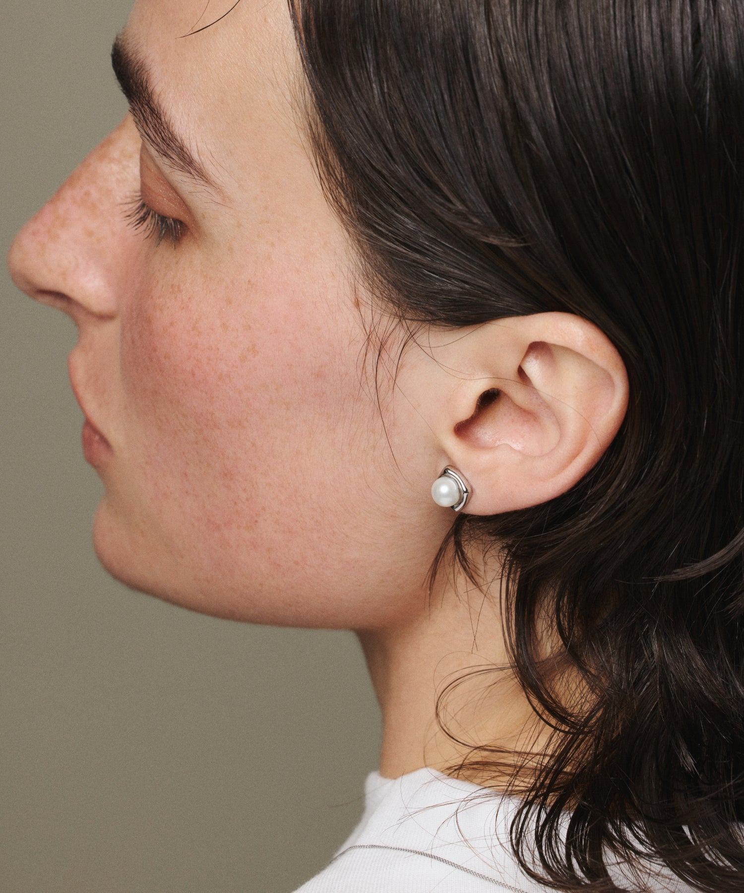 シルバー]パールステージピアス