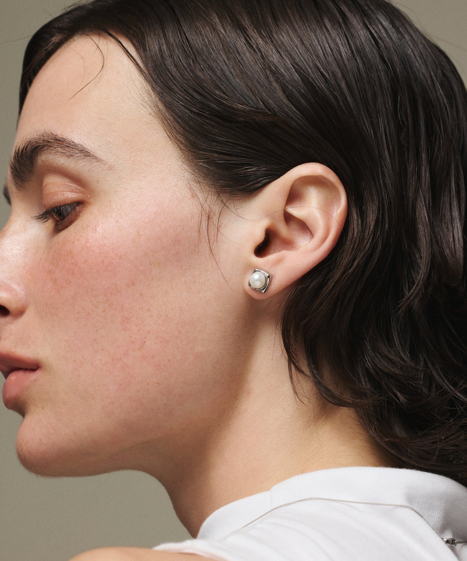 シルバー]パールステージピアス