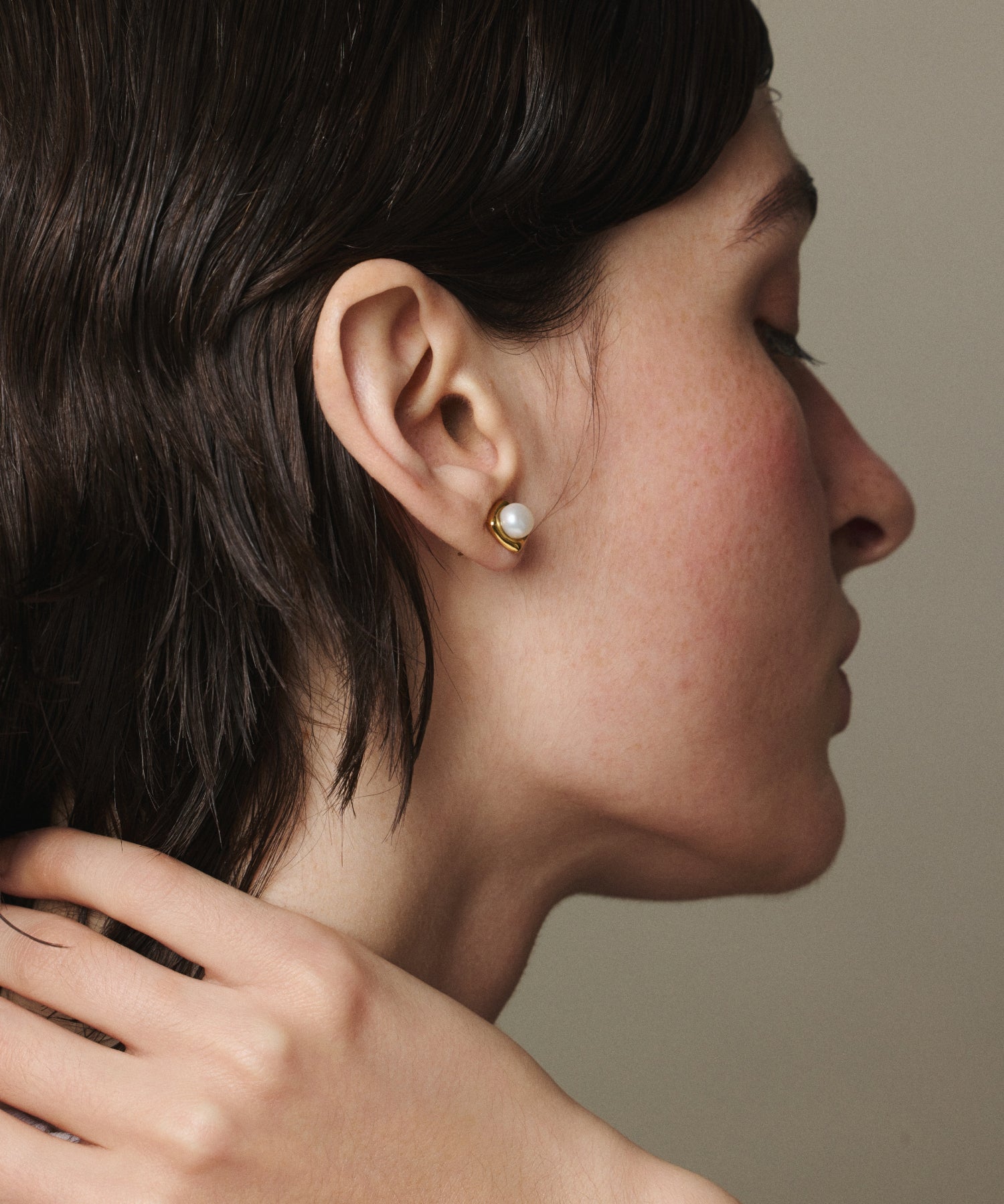[Gold] Pearl Stage Earrings