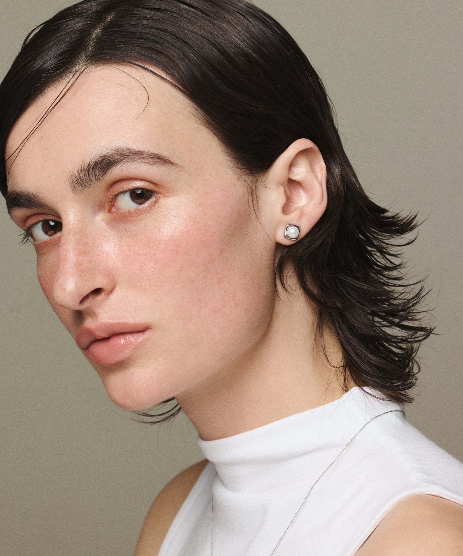 シルバー]パールステージピアス