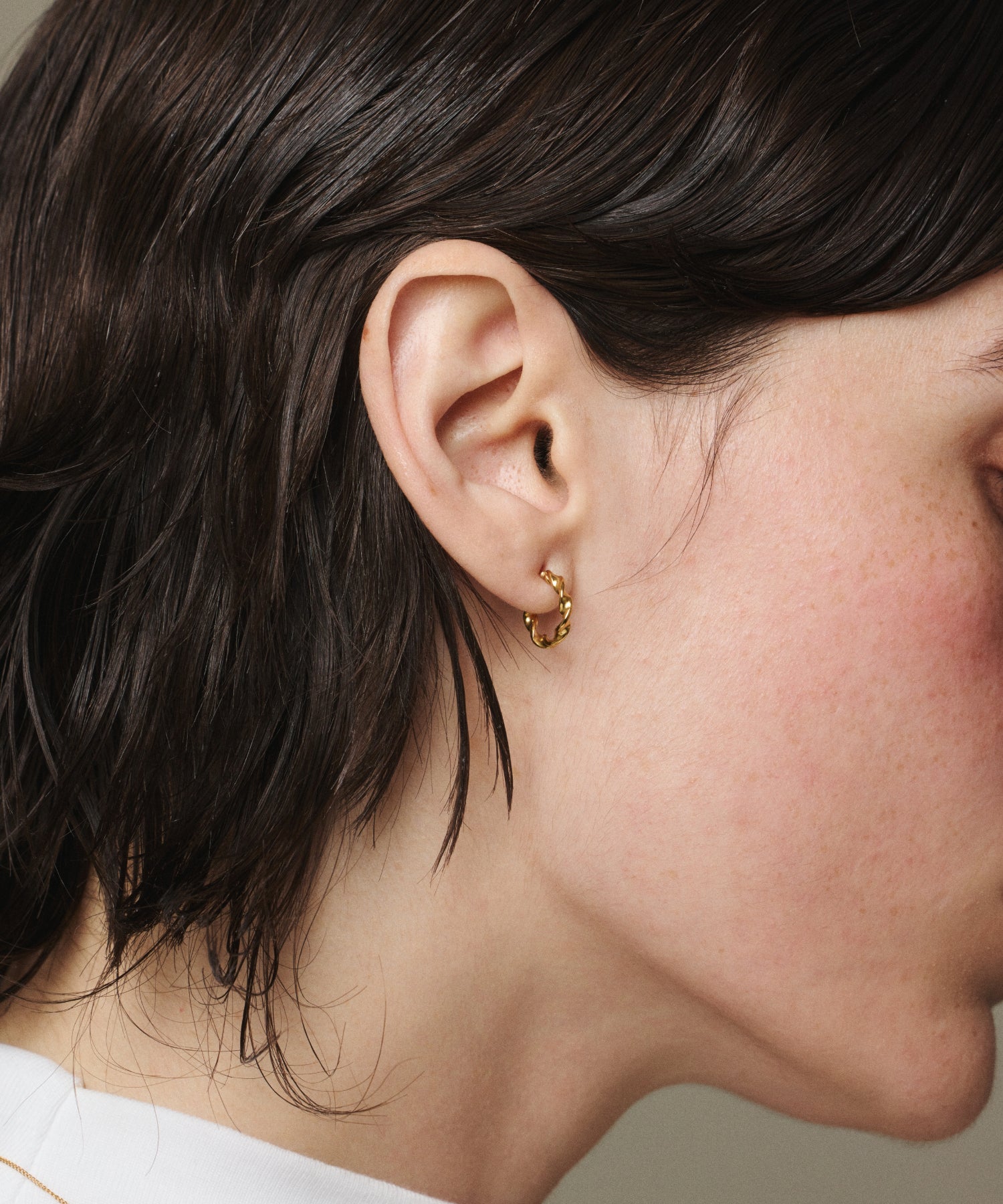 [Gold] Tiny Twist Earrings