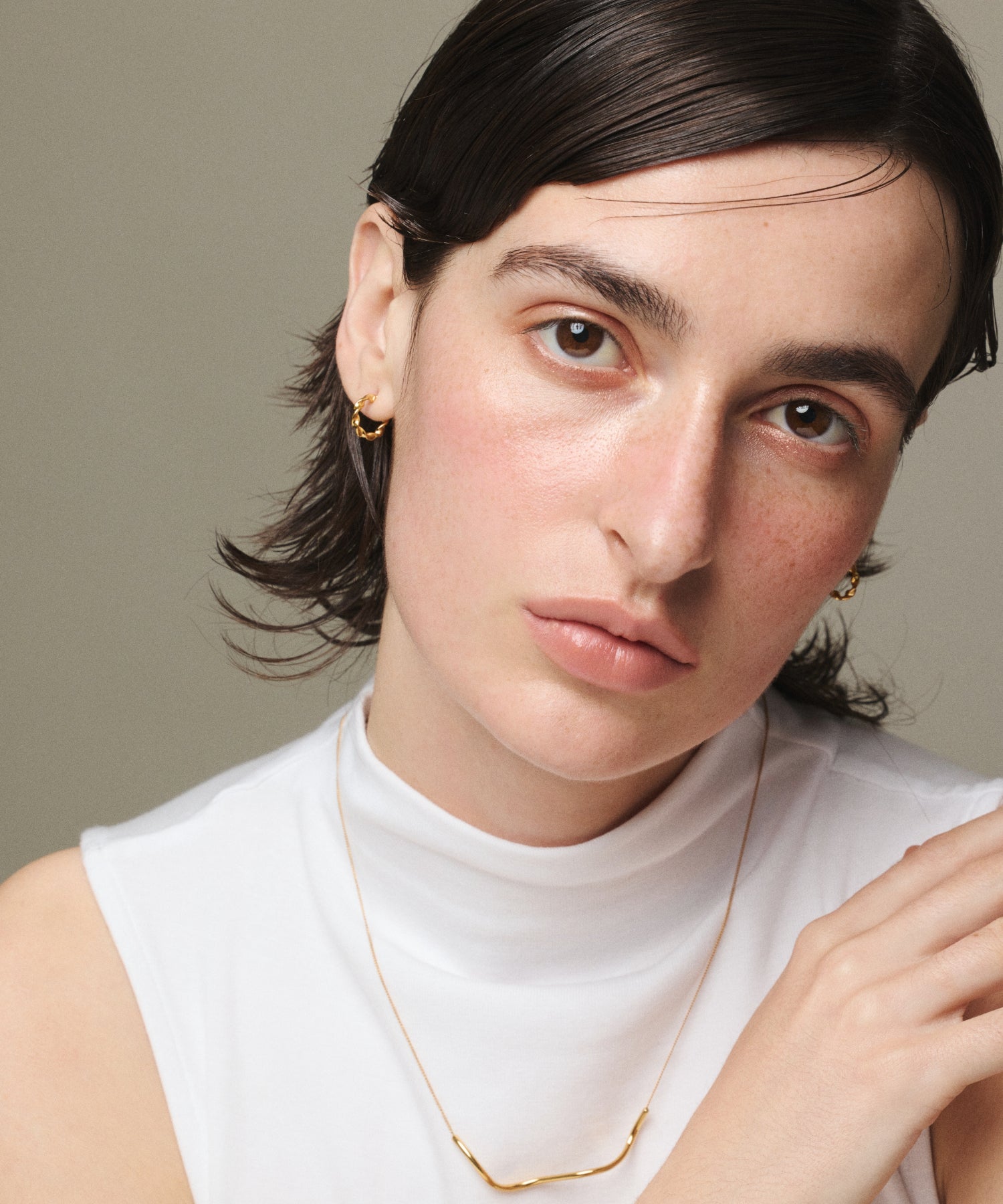 [Gold] Tiny Twist Earrings
