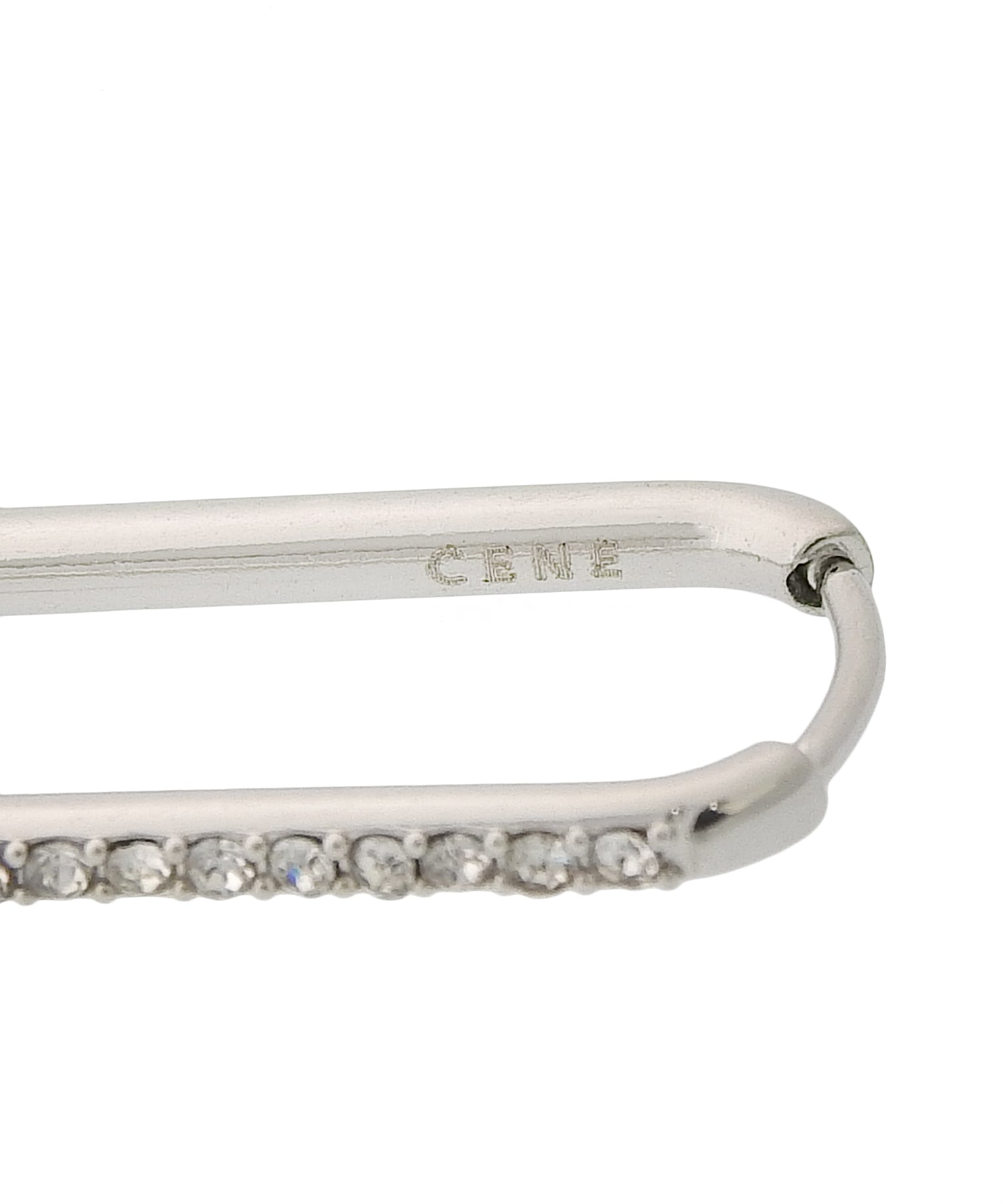 [银色]氧化锆U形耳环