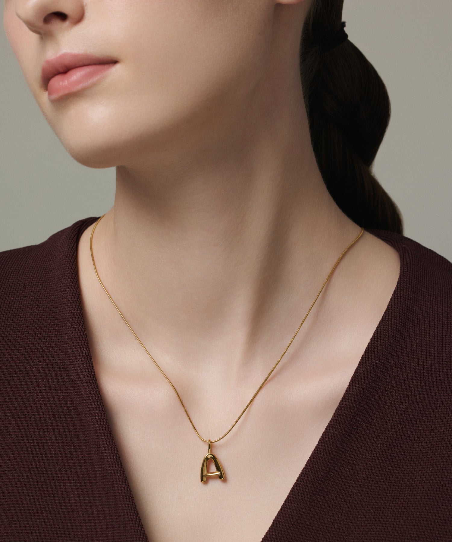 ゴールド]オリジナルイニシャルチャーム(A)