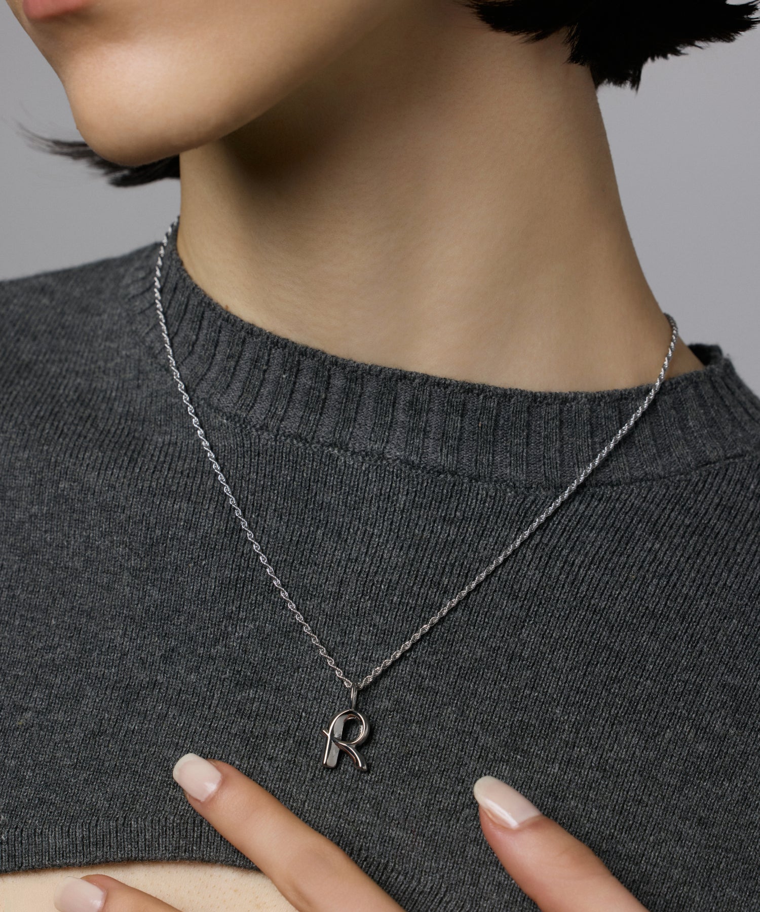 [Silver] Original Initial Charm (R)