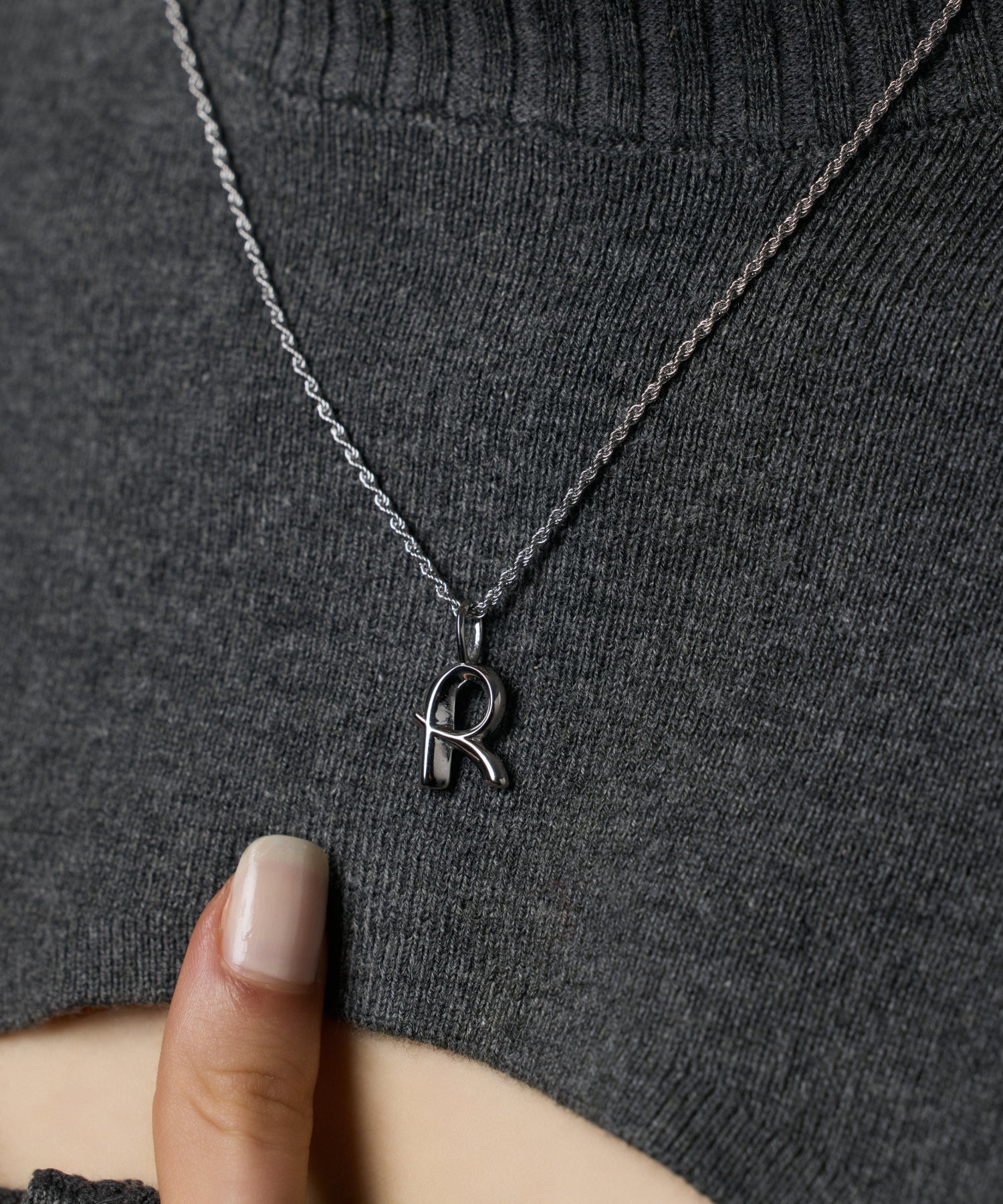 [Silver] Original Initial Charm (R)