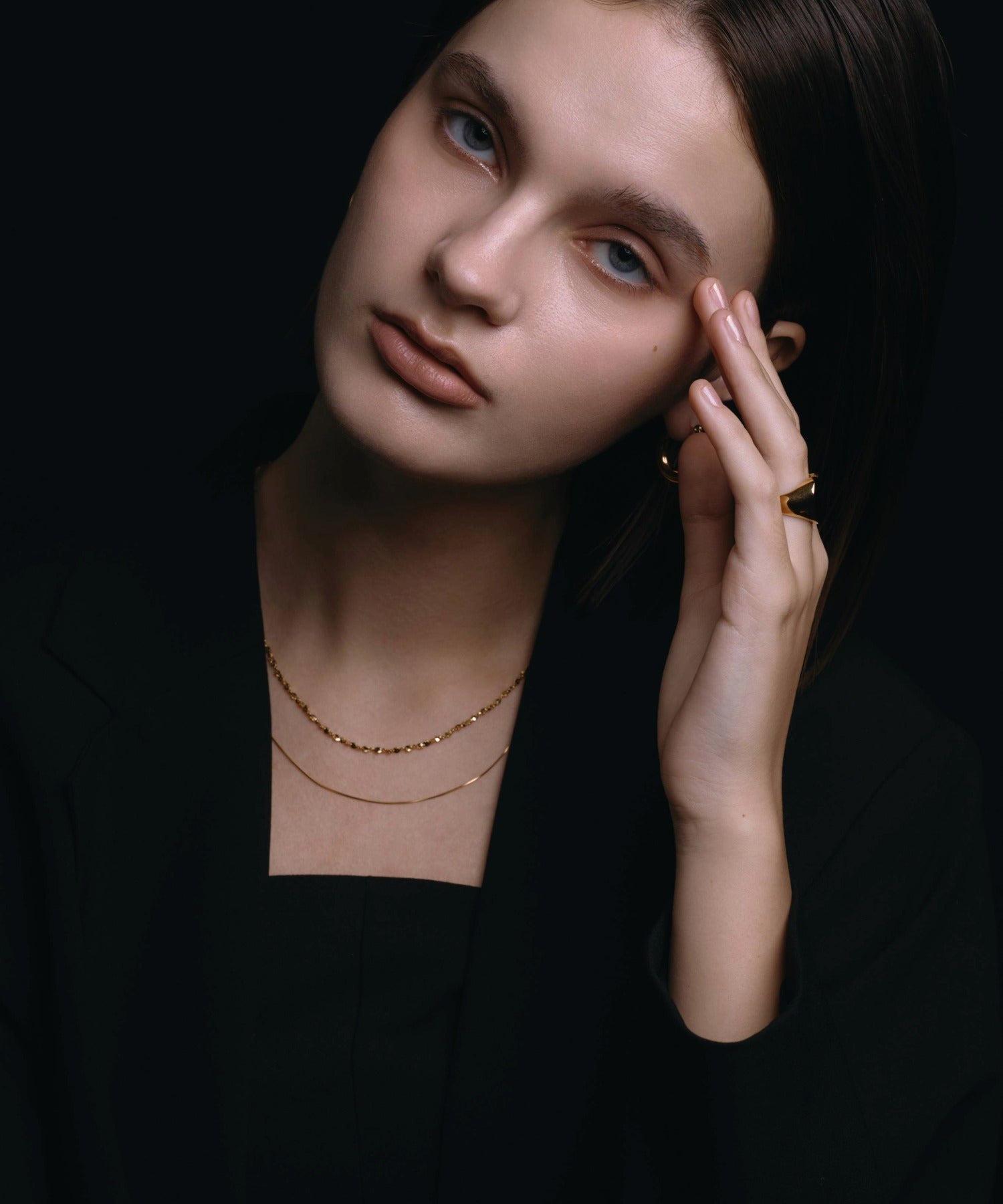 [ゴールド]ルミナレイヤーネックレス