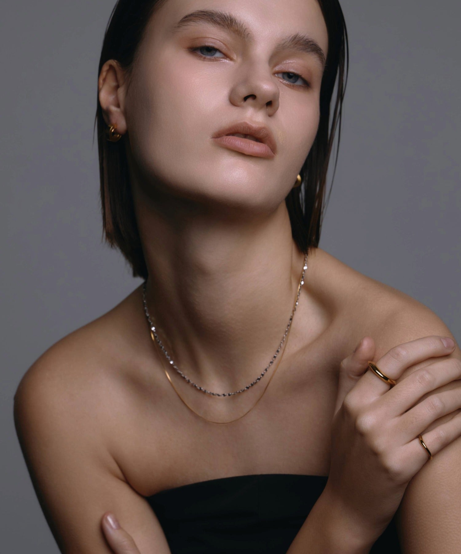 [ミックス]ルミナレイヤーネックレス