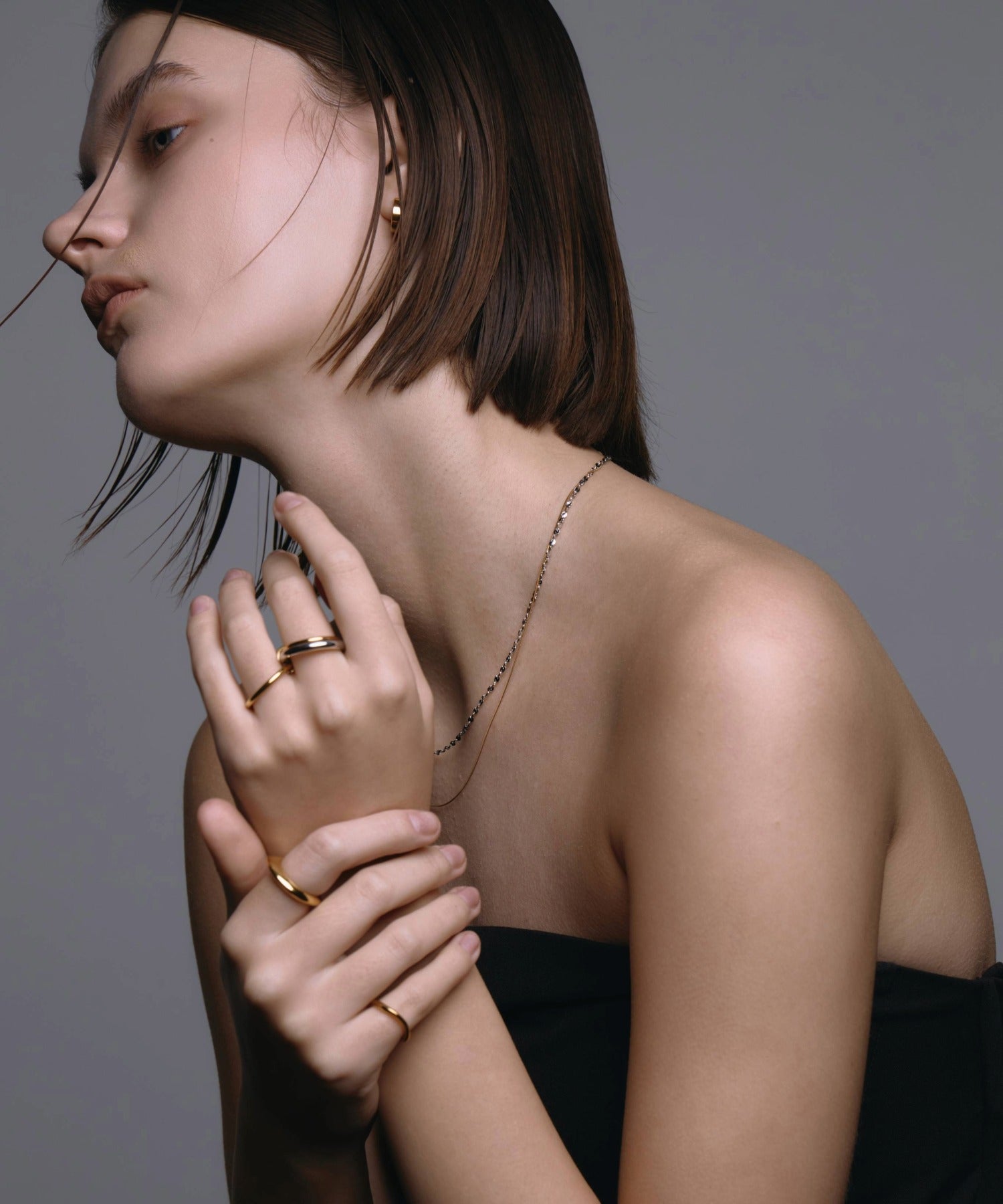 [ミックス]ルミナレイヤーネックレス