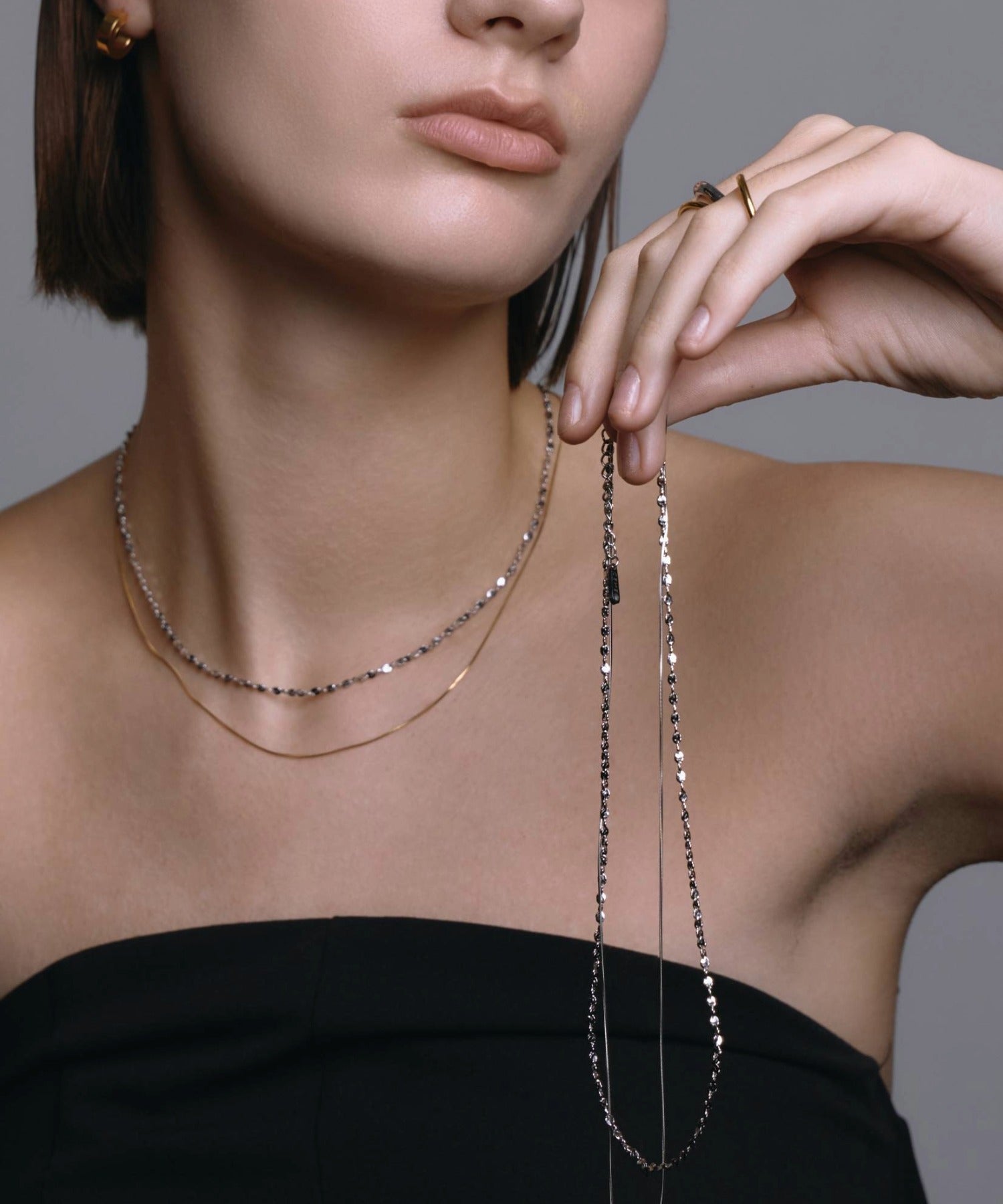 [ミックス]ルミナレイヤーネックレス