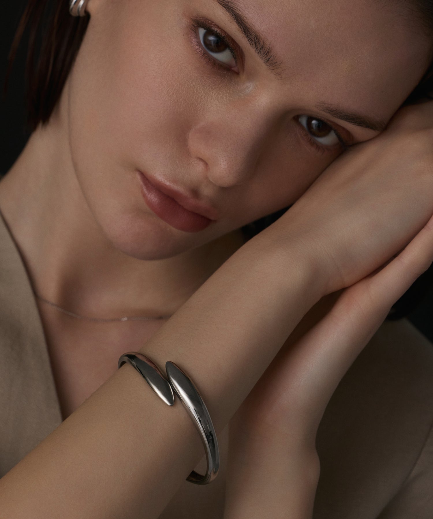 シルバー]フレックスバングル