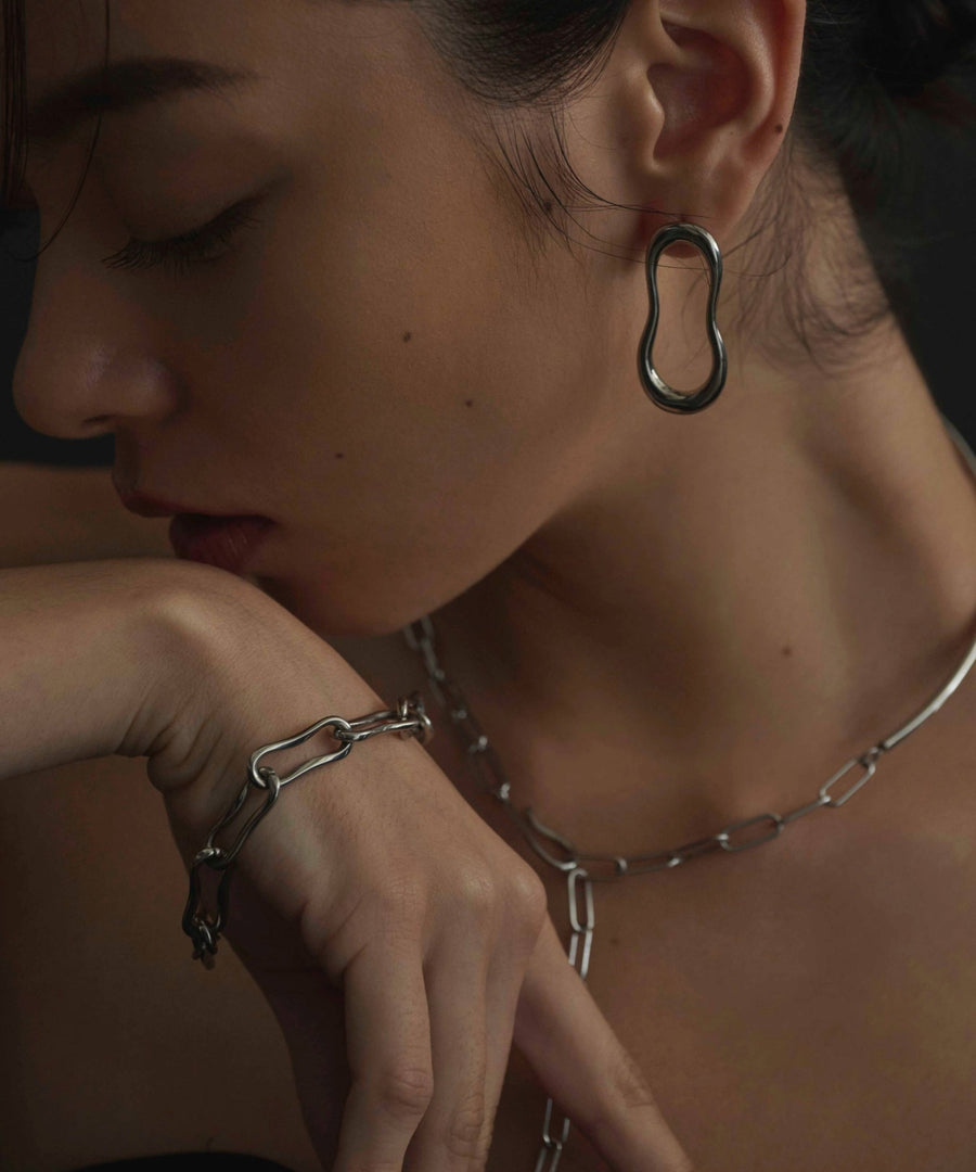 [SILVER]GOURD CHAIN BRACELET