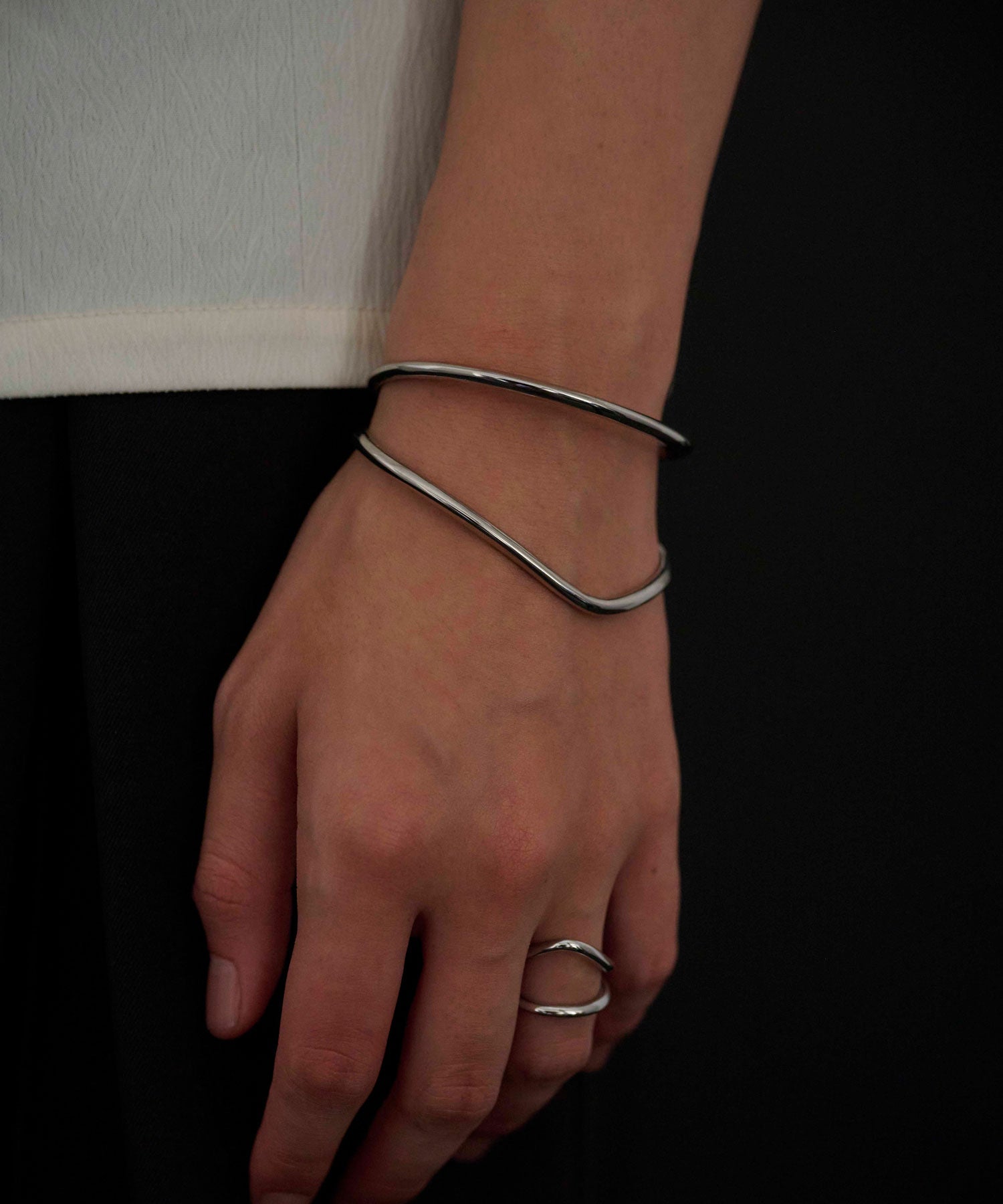 [シルバー]ストロークバングル