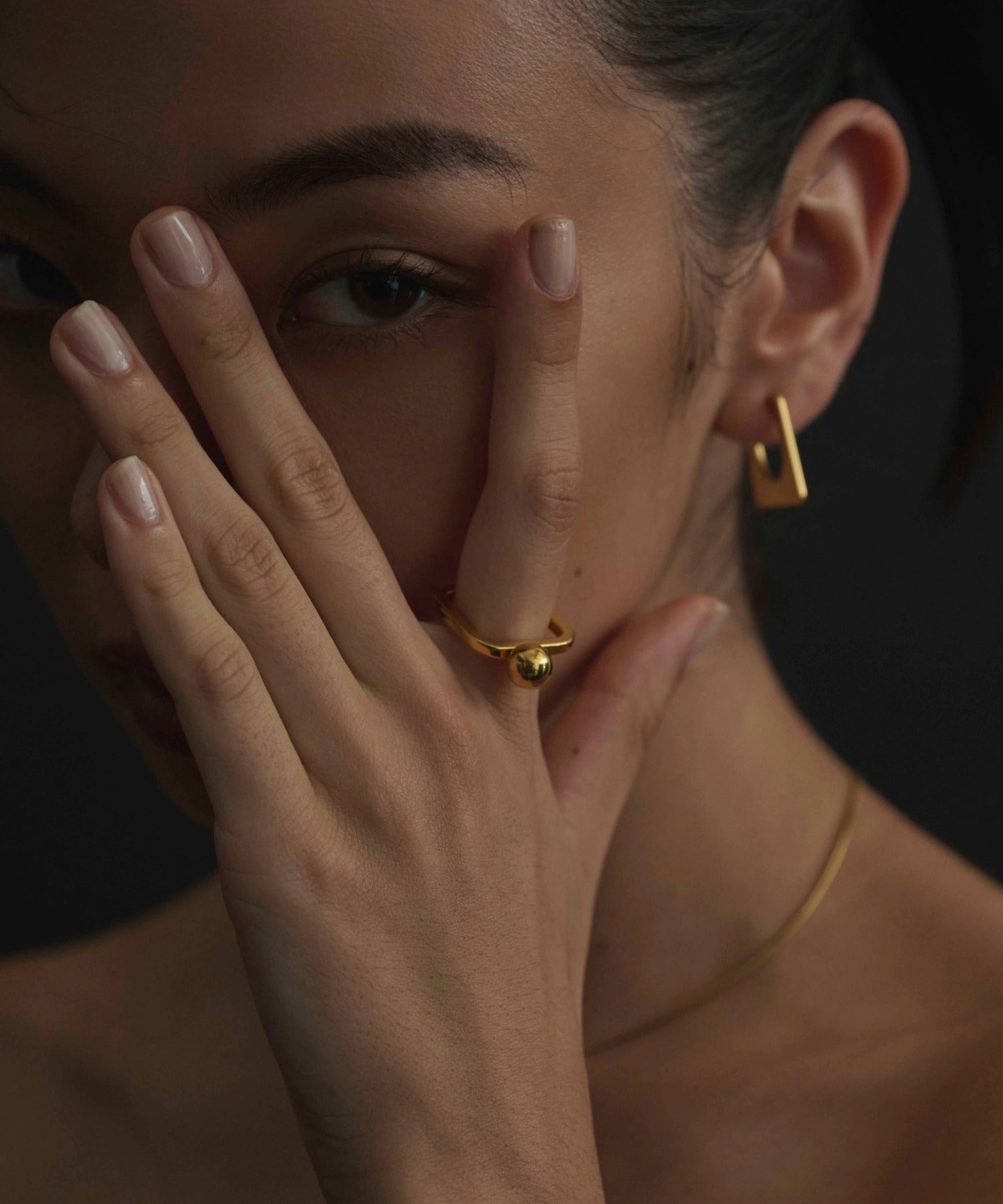 [Gold] Quart Ball Ring
