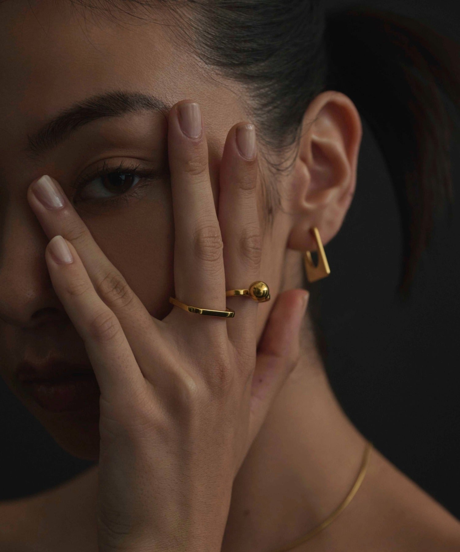 [Gold] Quart Ball Ring