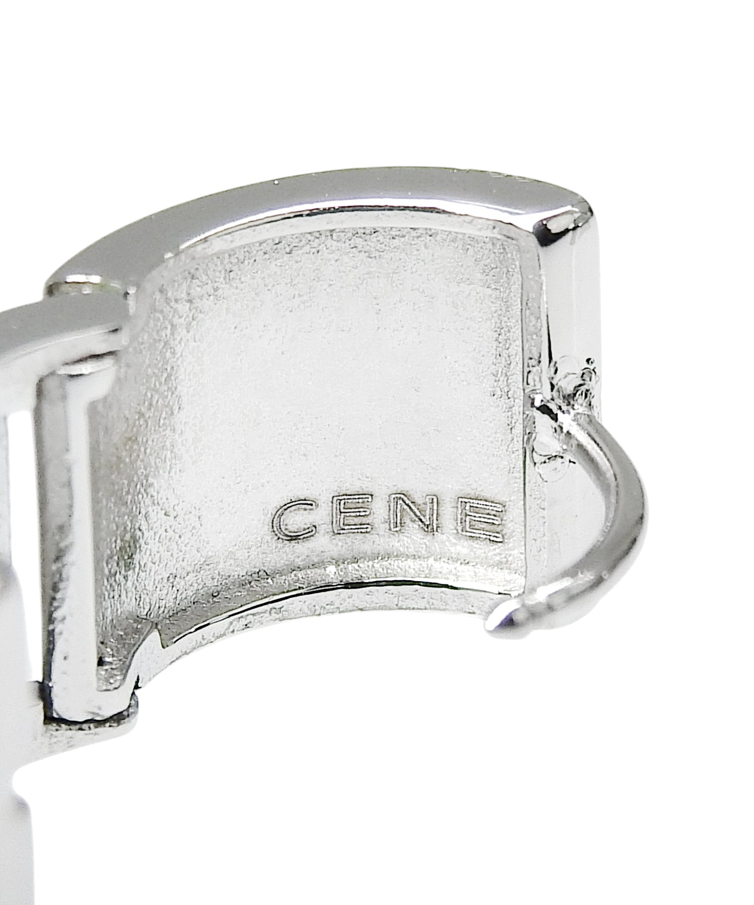 [銀色]筒型耳環