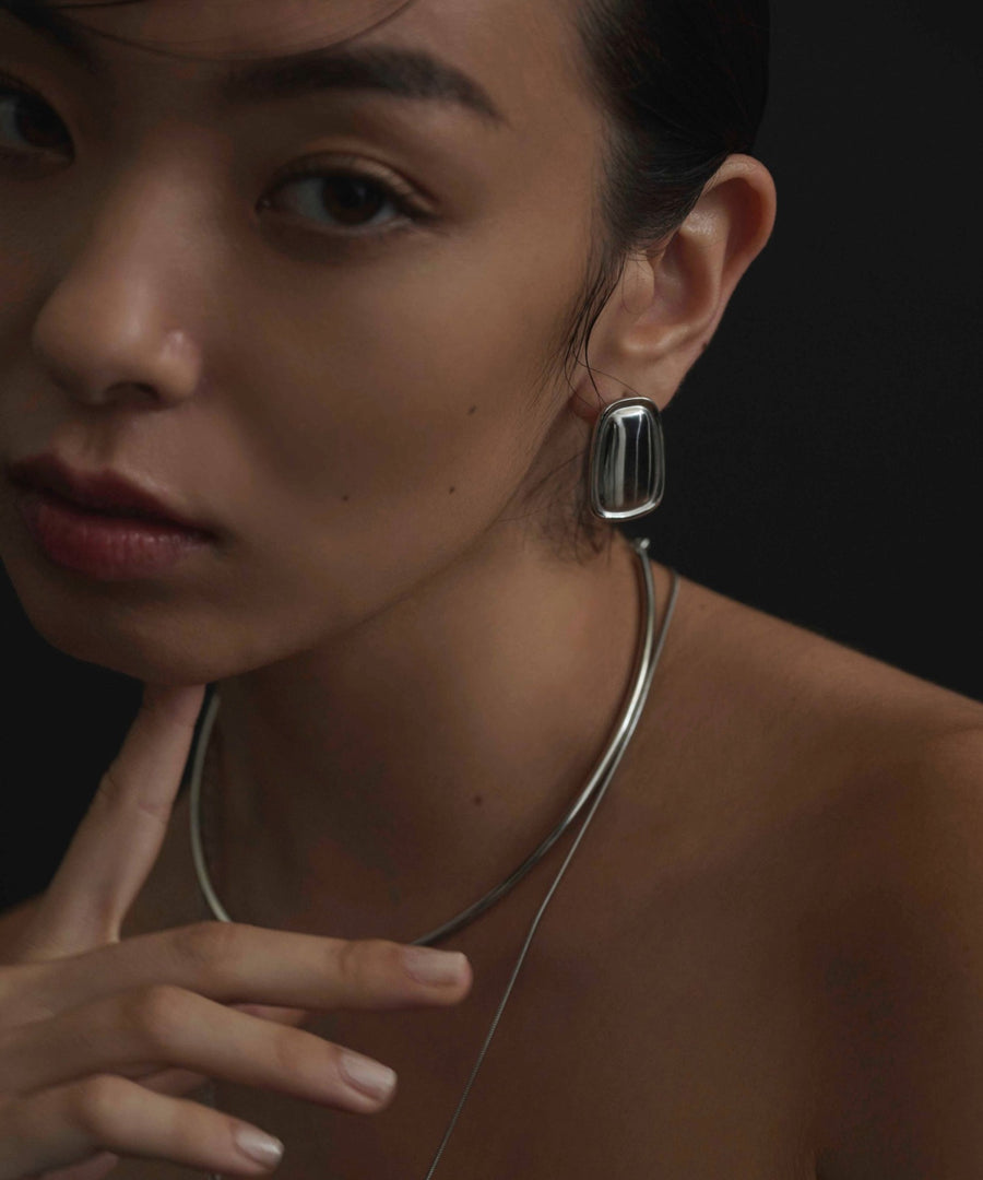 [シルバー]ミラーピアス