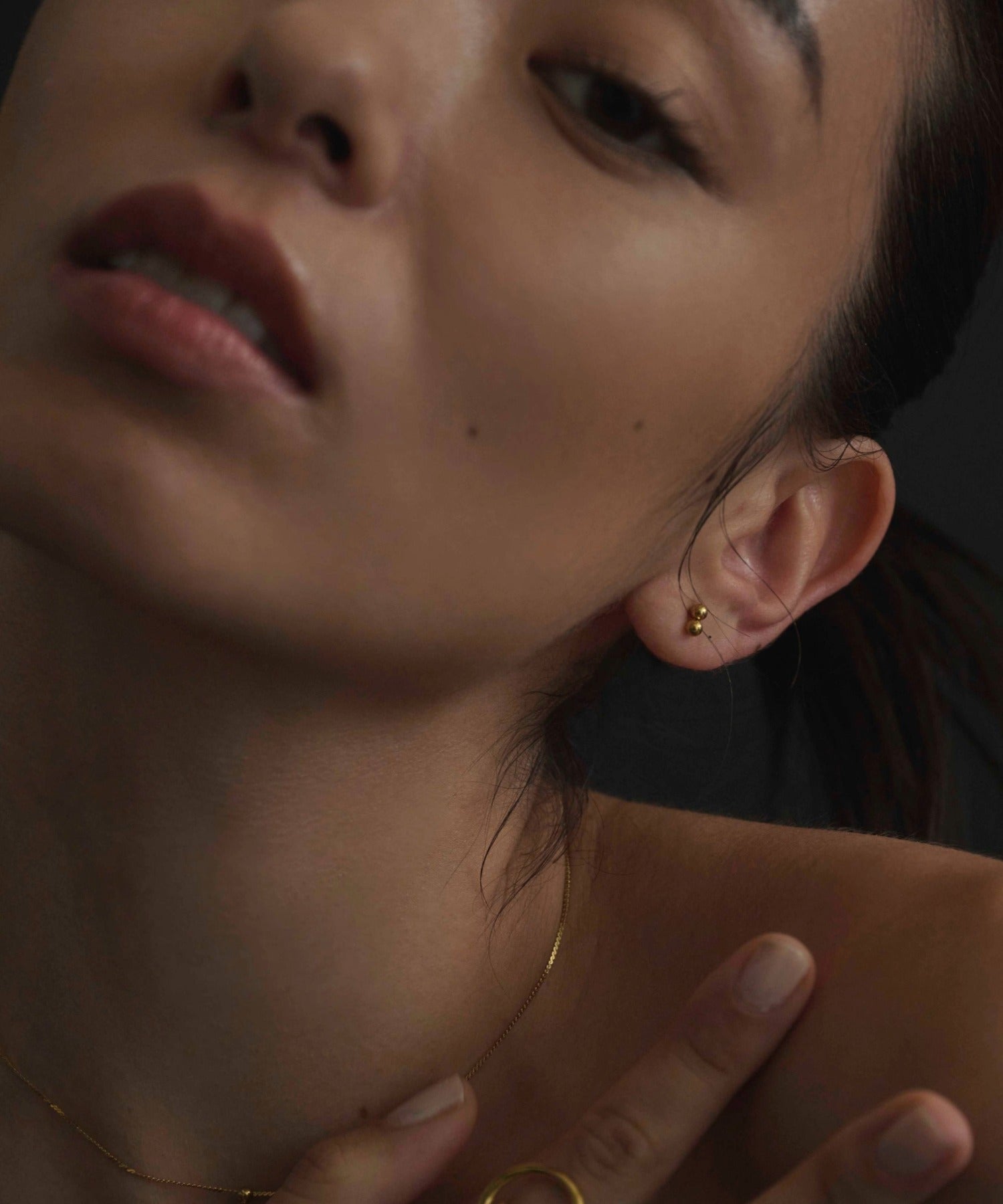 [Gold] Mini Sphere Earrings
