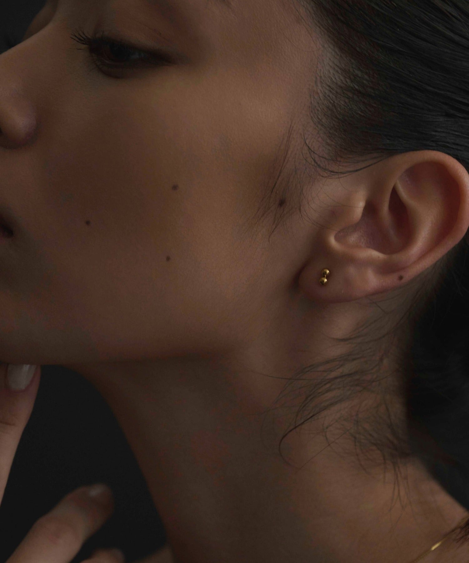 [Gold] Mini Sphere Earrings