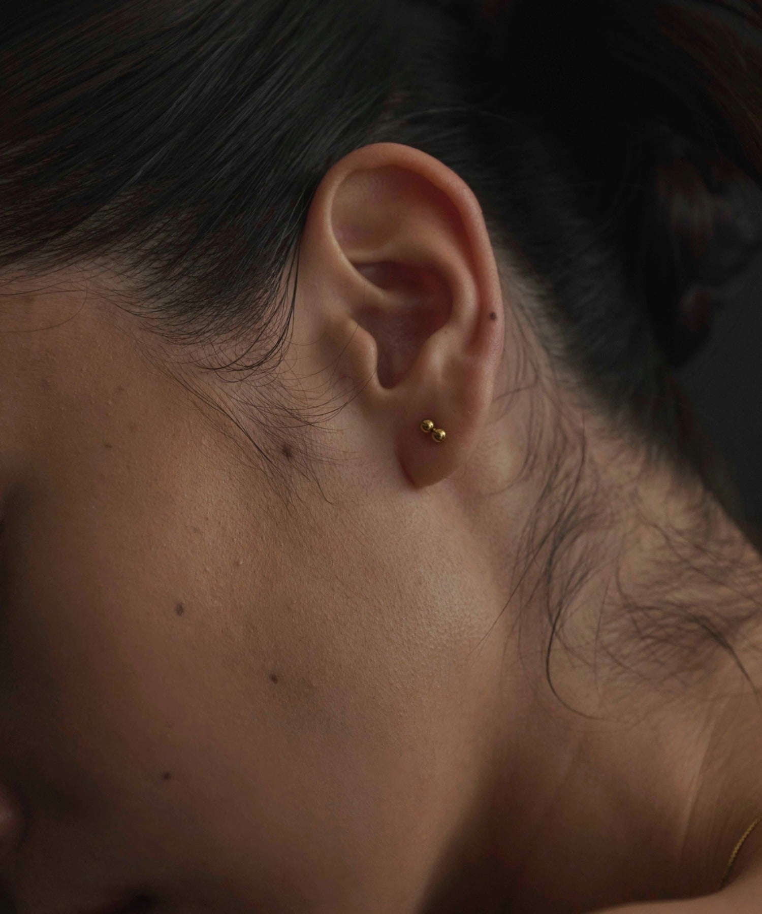 [Gold] Mini Sphere Earrings