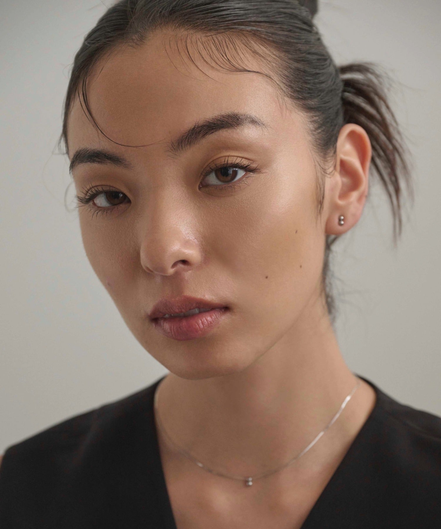 シルバー]ミニスフィアピアス