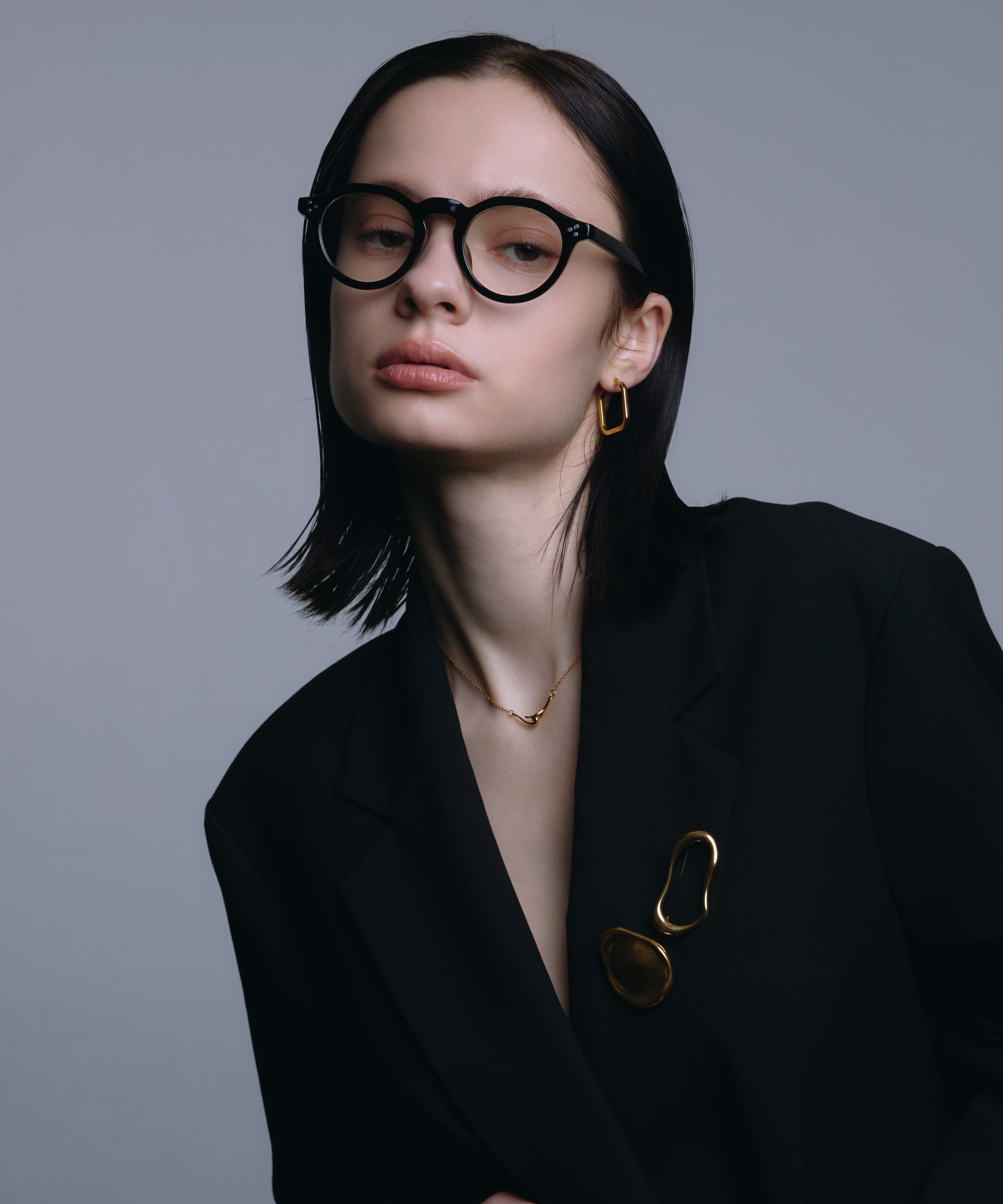 [Gold] Quartz earrings